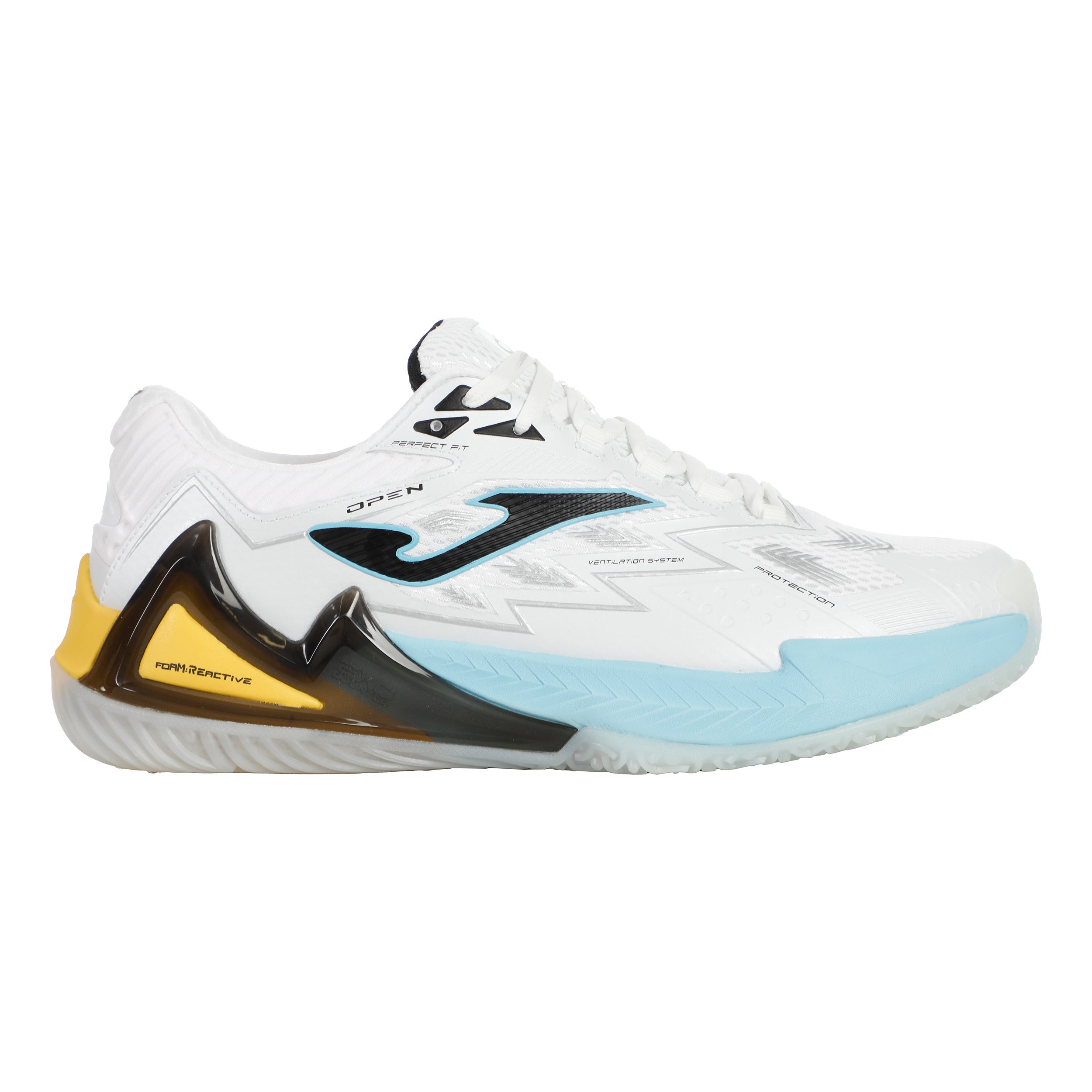 Joma Open Padelschuh Herren - Weiß, Schwarz
