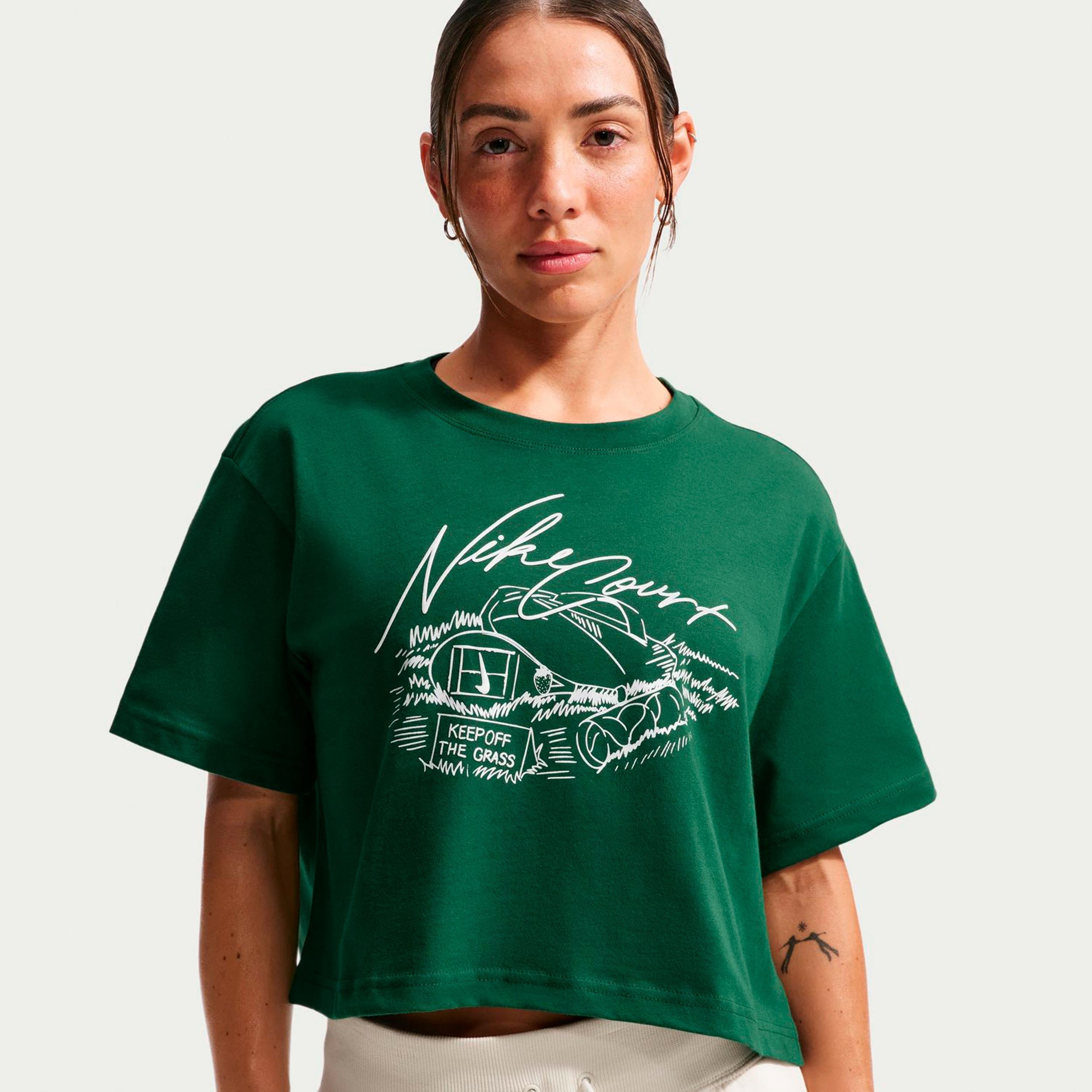 Nike Slam Crop T - Shirt Damen