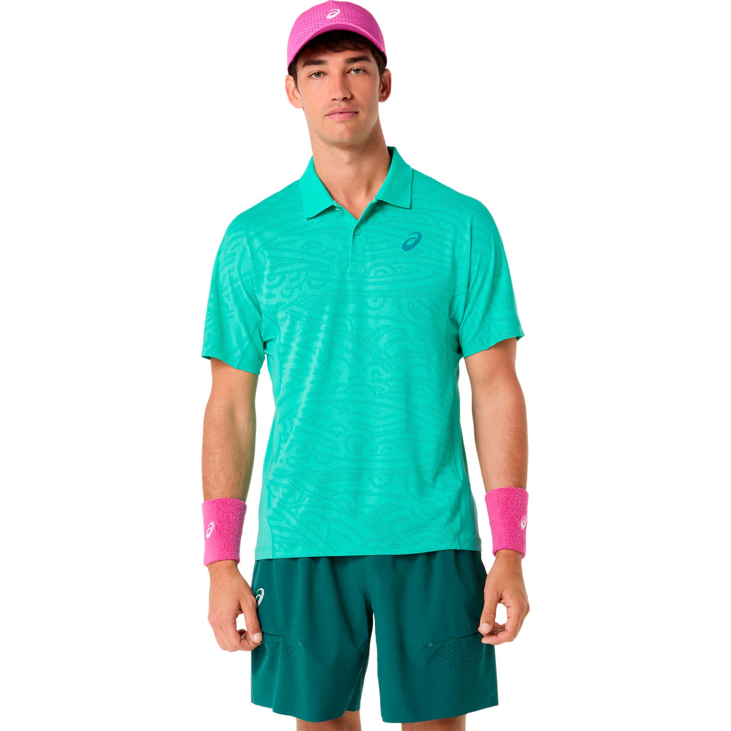 Asics Match Jacquard Polo Herren