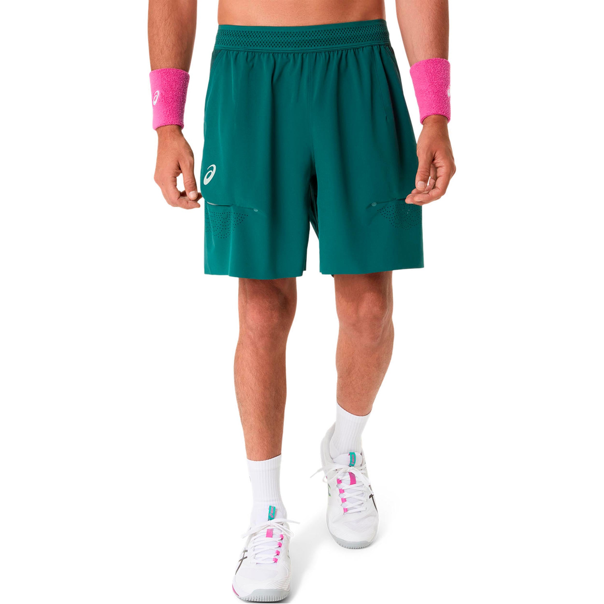 Asics Match Laser Cut 7in Shorts Herren - Petrol