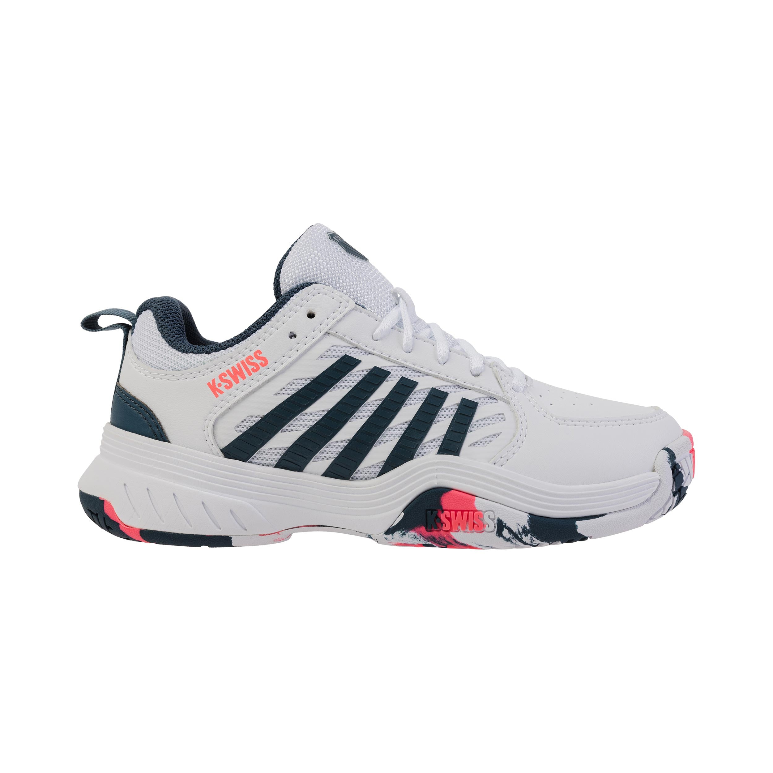 K - Swiss Court Express 2 Allcourtschuh Kinder Weiß, Petrol