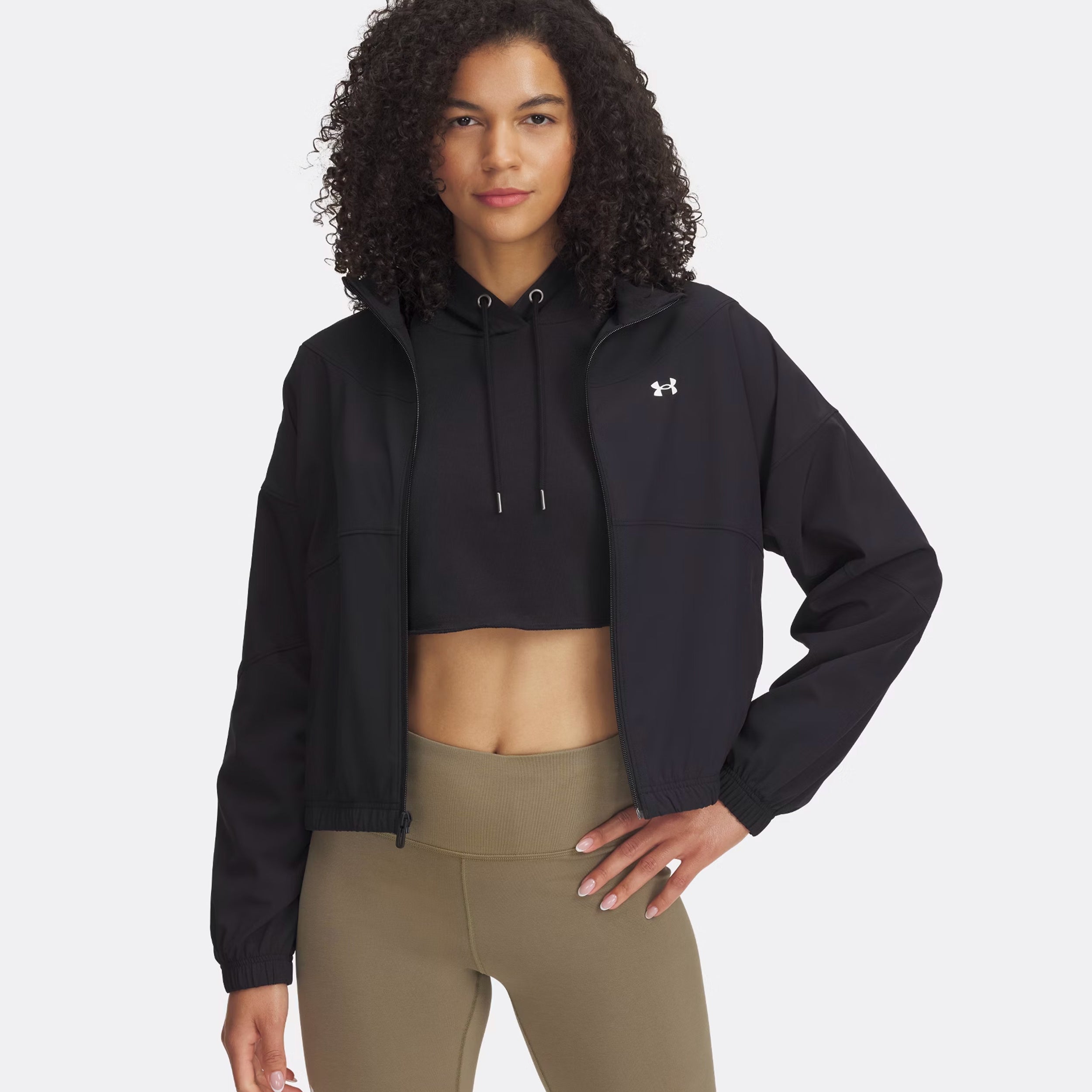 Under Armour Rival Woven Trainingsjacke Damen - Schwarz