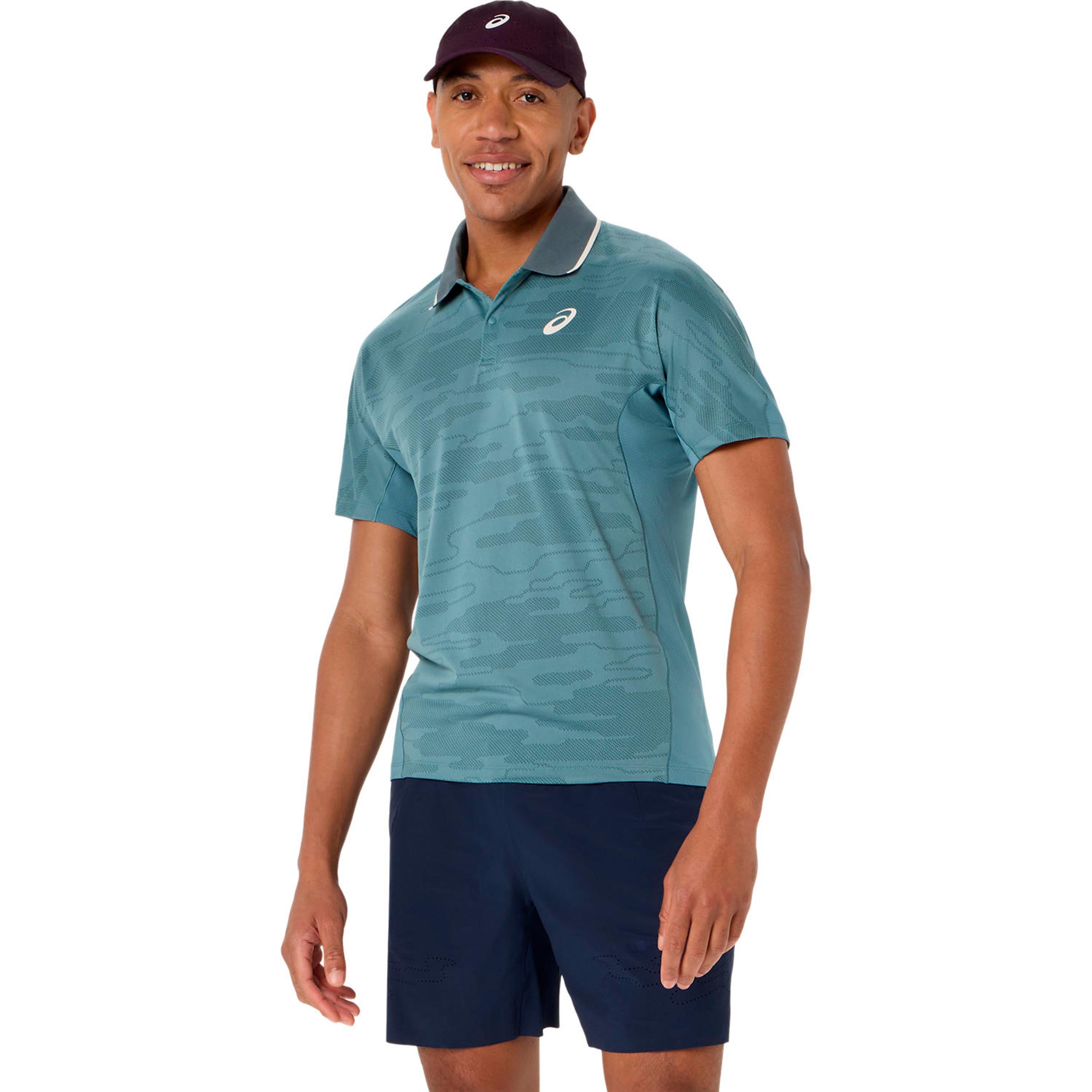 Asics Match Jacquard Polo Herren