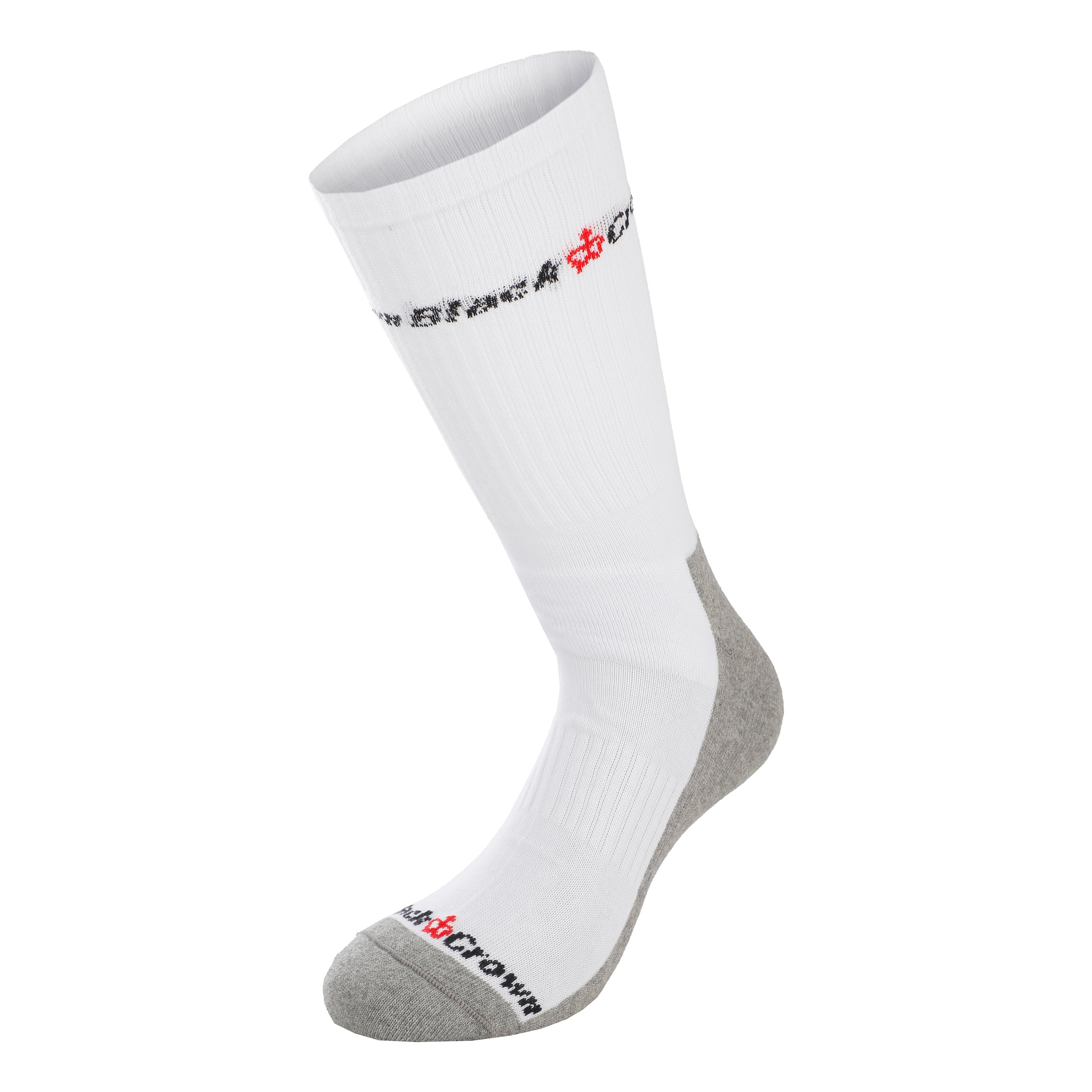 Black Crown Sportsocken - Weiß, Grau