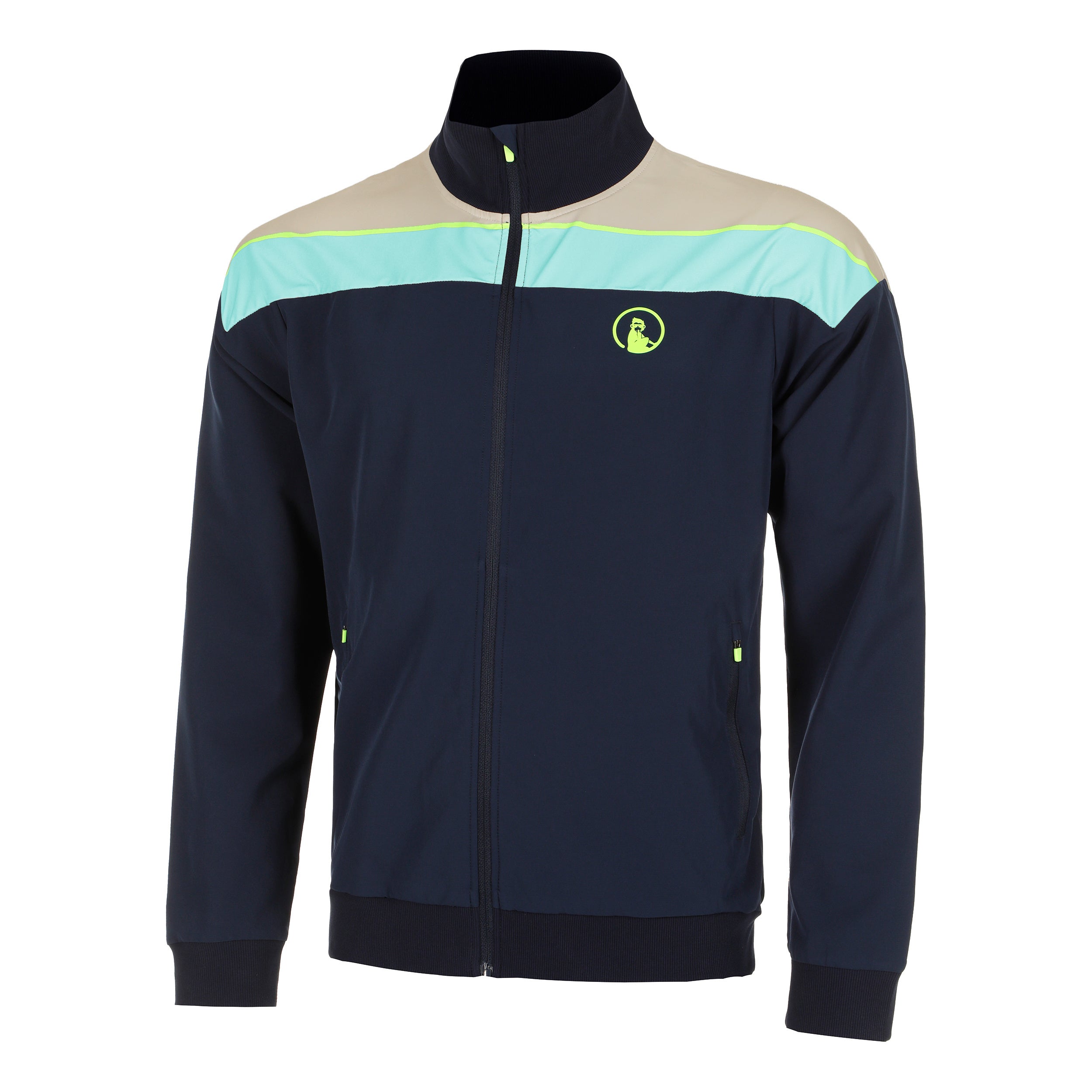 Quiet Please Wild Return Block Trainingsjacke Herren - Dunkelblau, Mehrfarbig