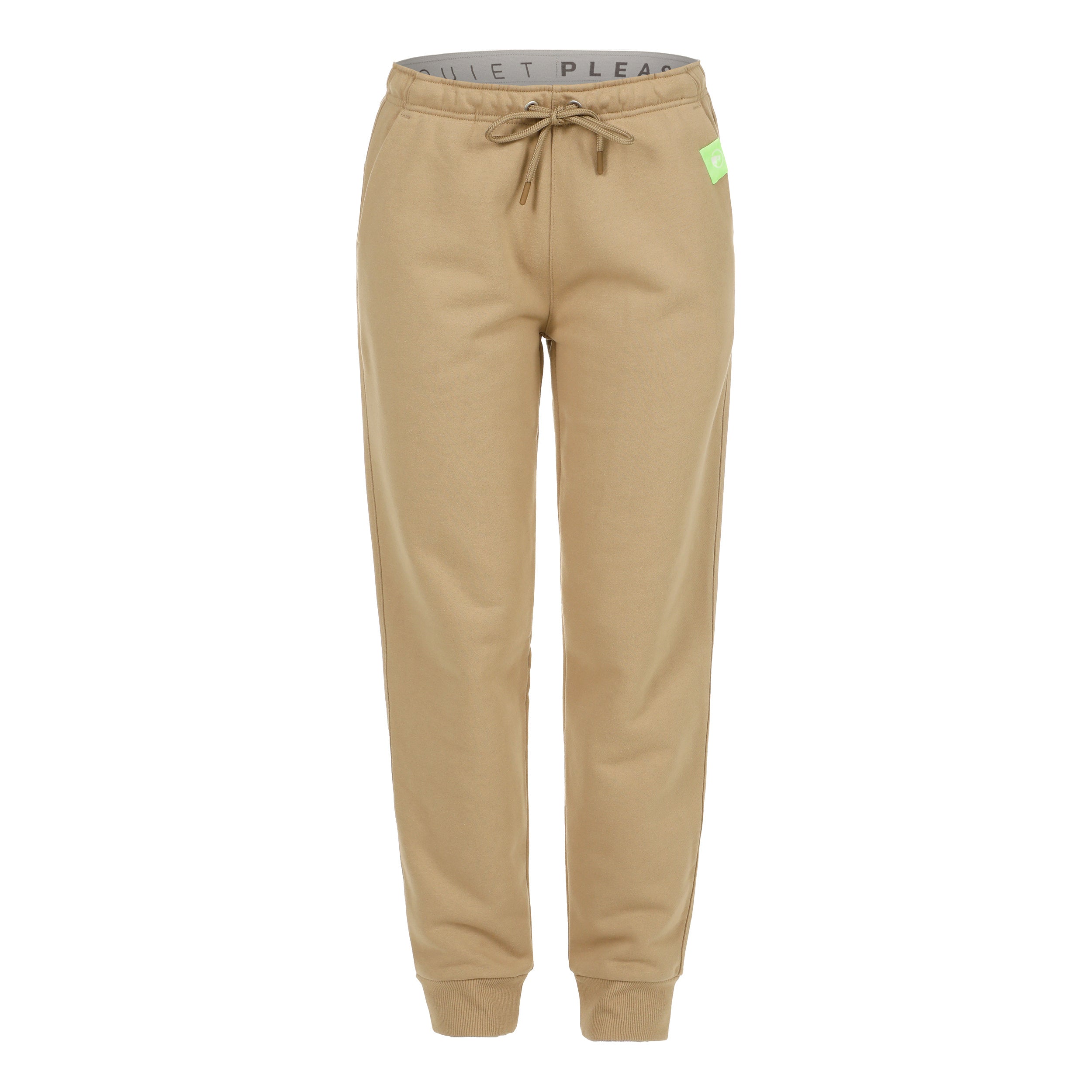 Quiet Please Wild Easy Trainingshose Damen - Beige, Neongrün