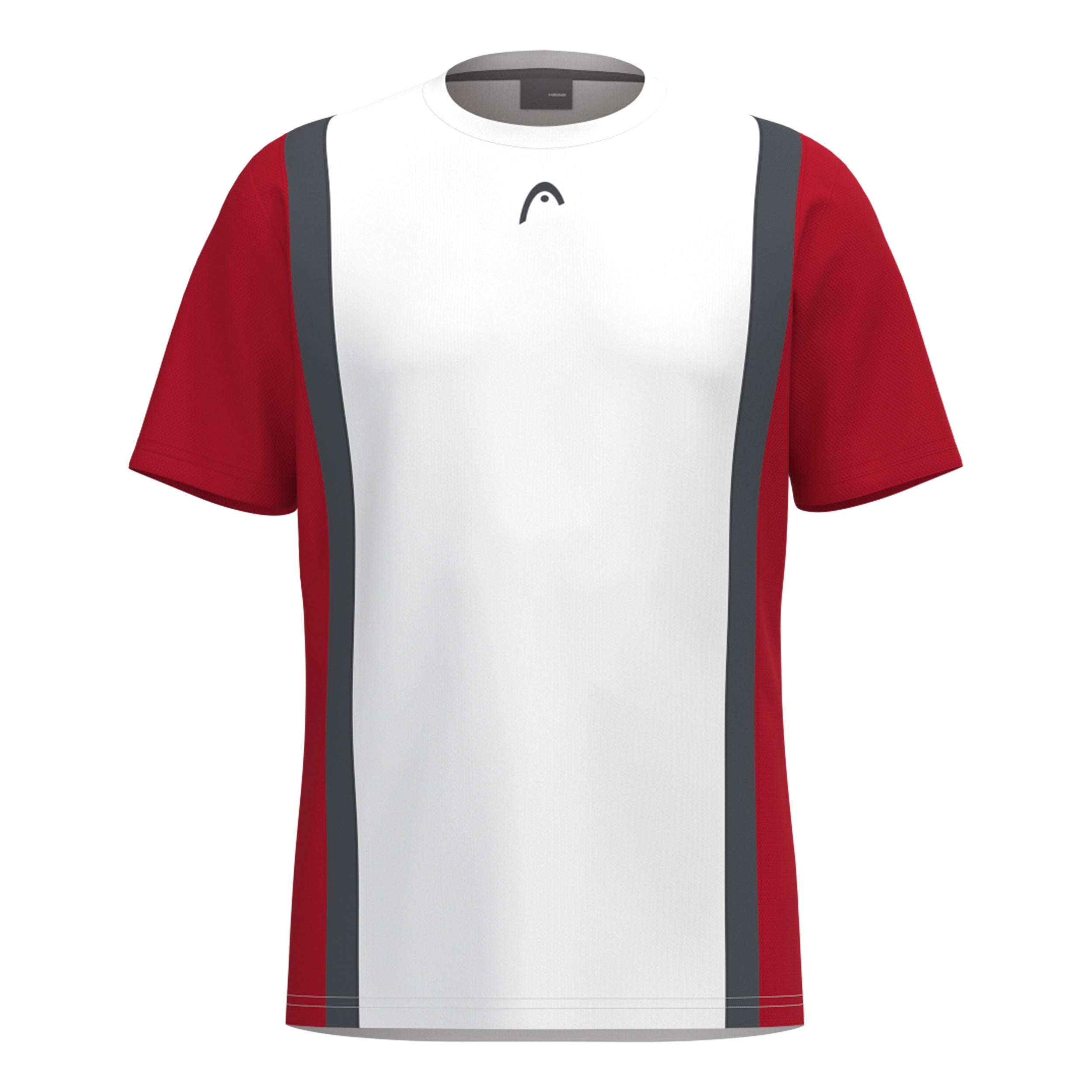 Head Club 25 Tech T - Shirt Herren Rot, Weiß
