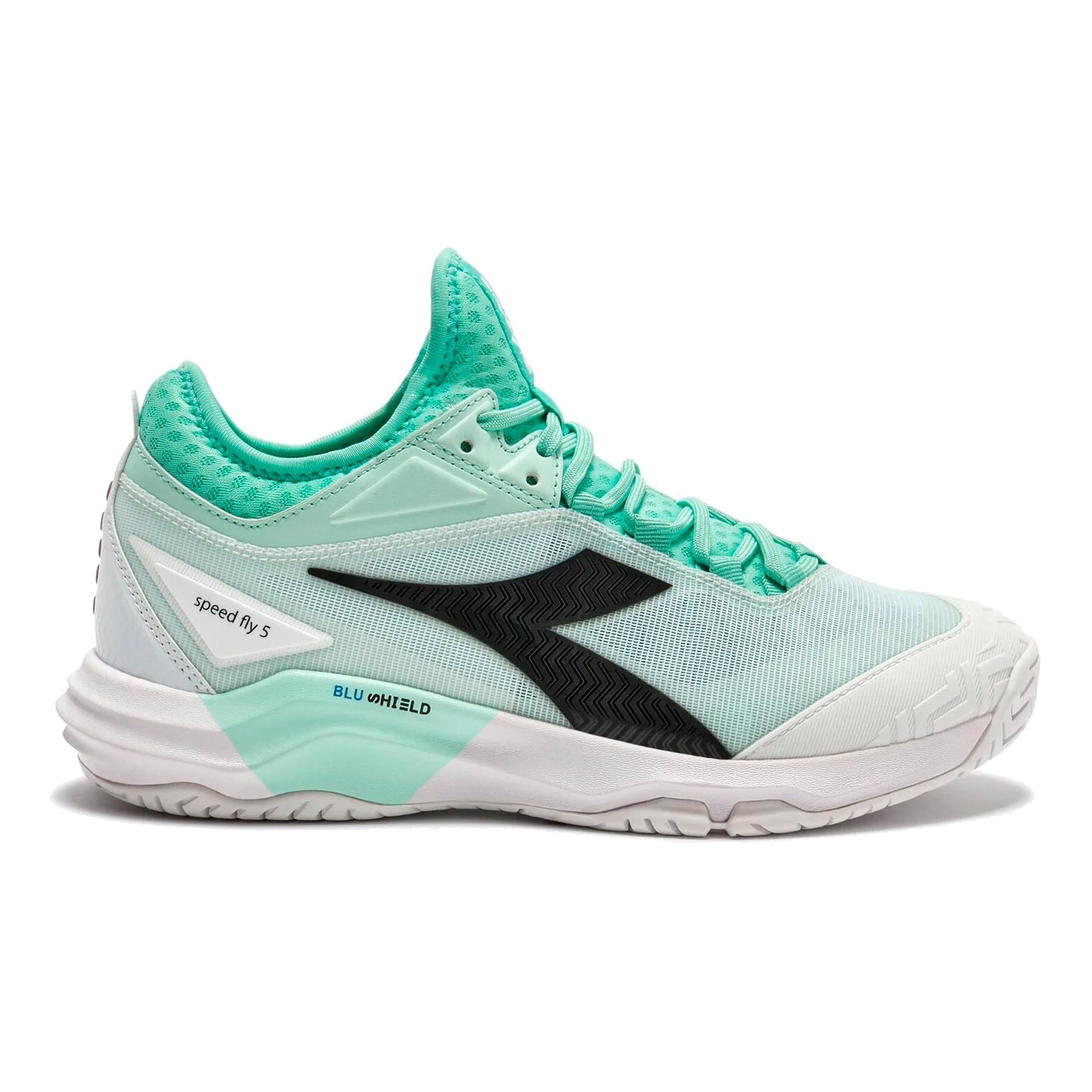 Diadora Speed Blushield Fly 5 Allcourtschuh Damen - Türkis, Schwarz