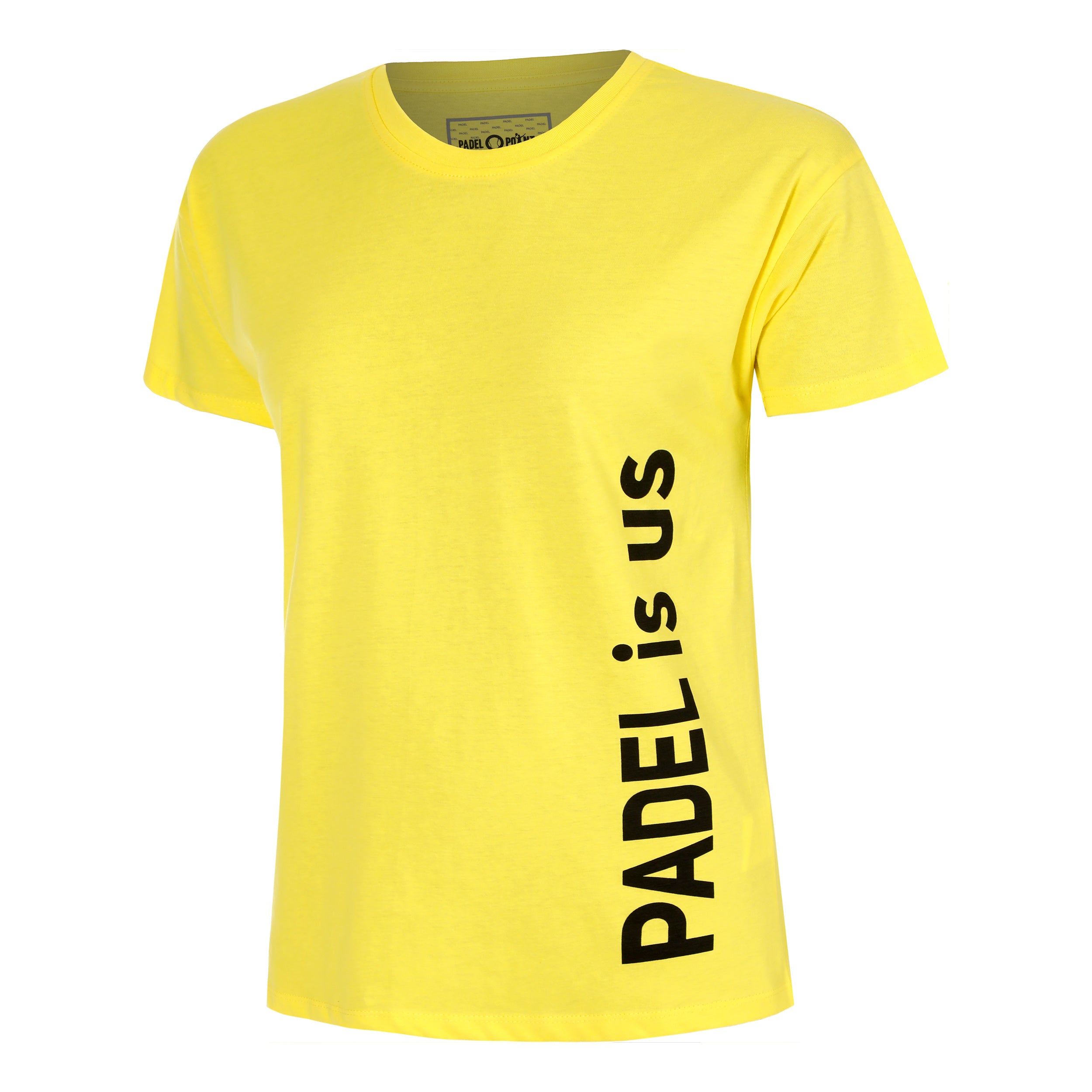 Padel - Point Is Us T Shirt Damen Gelb, Schwarz