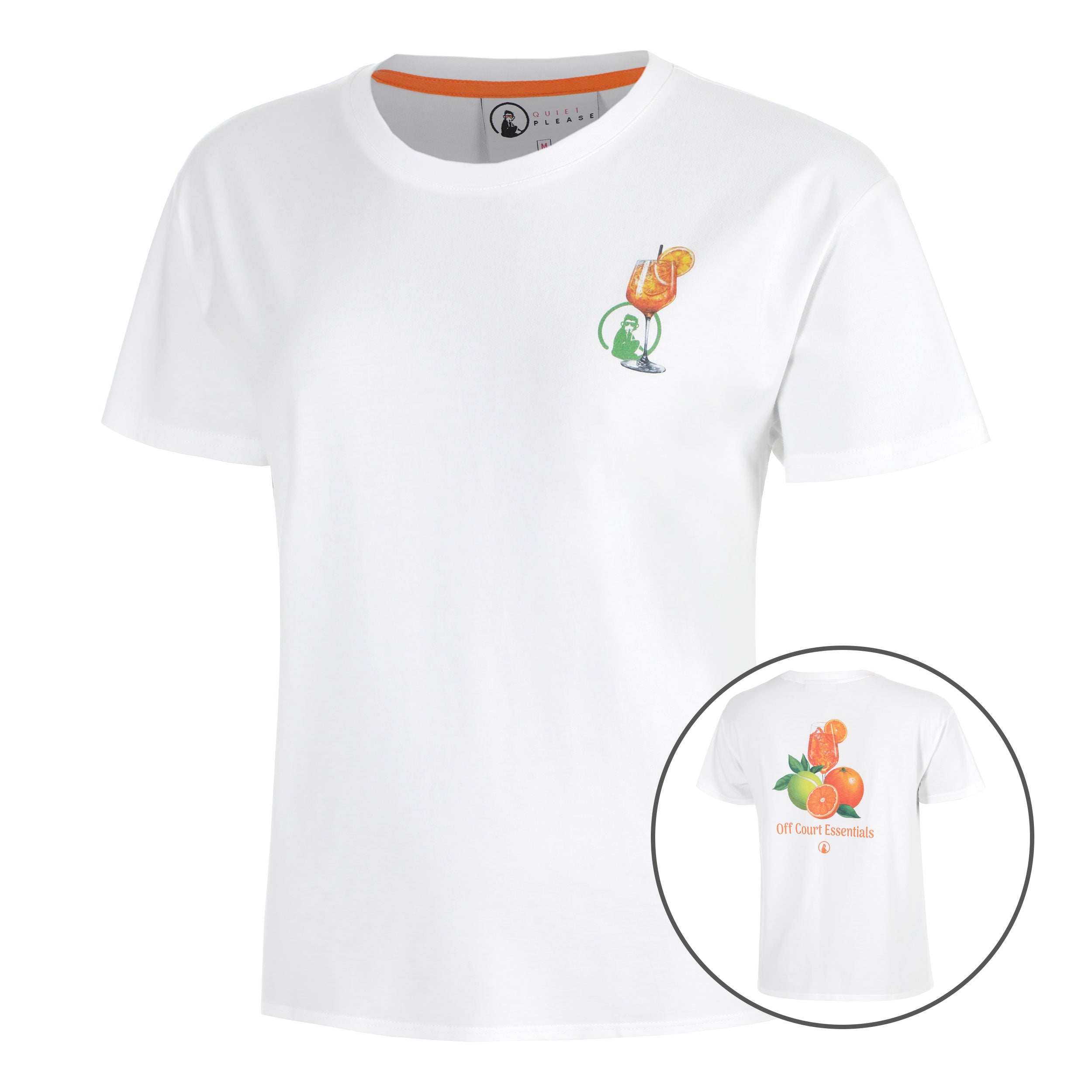 Quiet Please Joy Off Court Essentials T - Shirt Damen Weiß, Grün