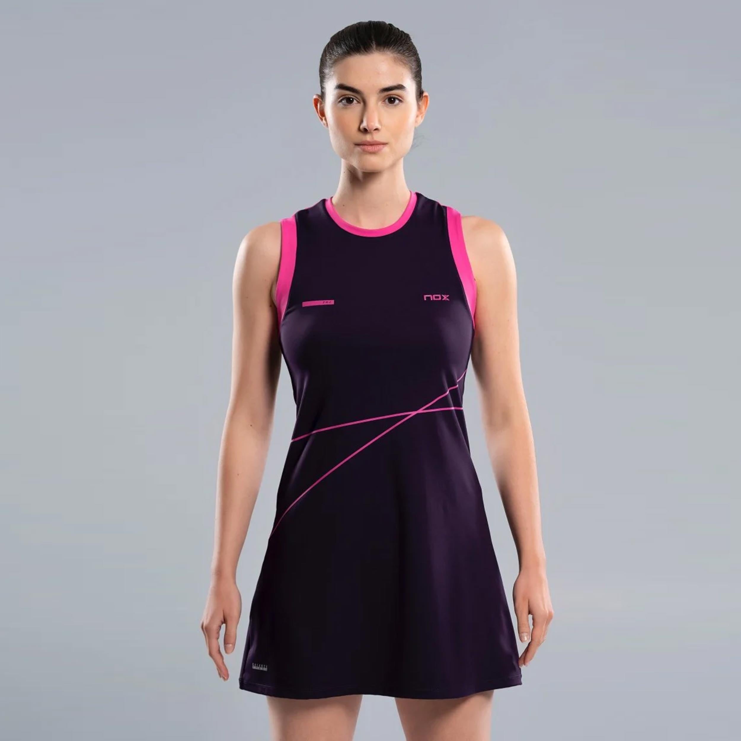Nox Kleid Damen - Schwarz, Pink