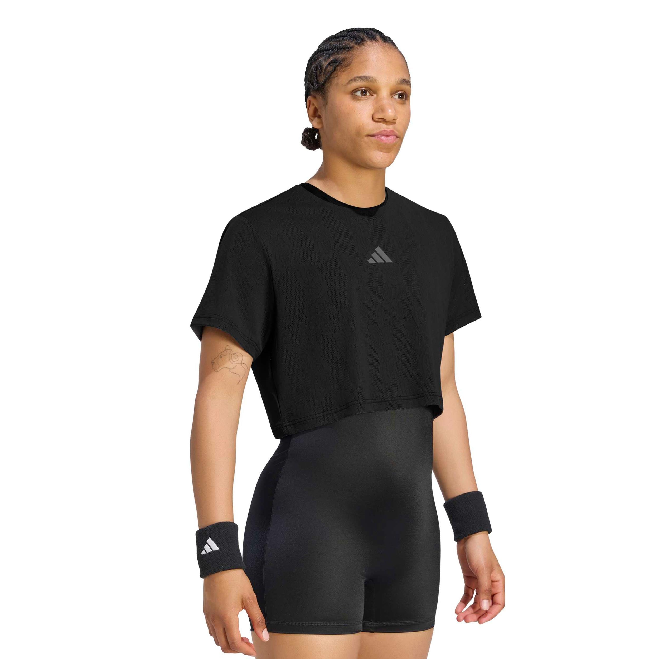 Adidas Pro Crop T - Shirt Damen