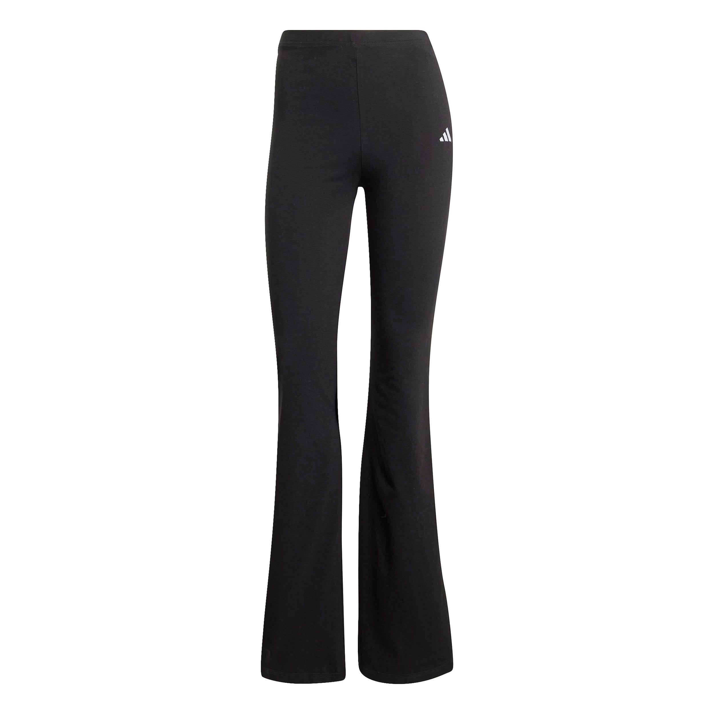 Adidas Essentials Small Logo Flared Tight Damen - Schwarz