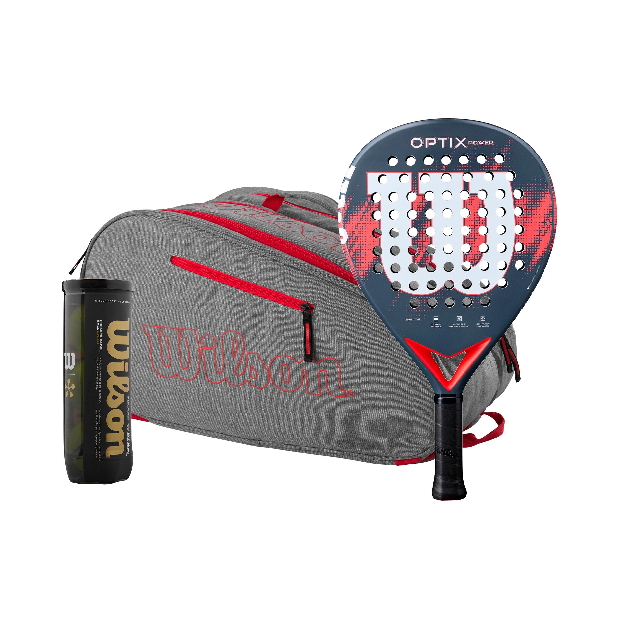 Wilson Optix V2 Power Plus Schlägertasche, Balldose