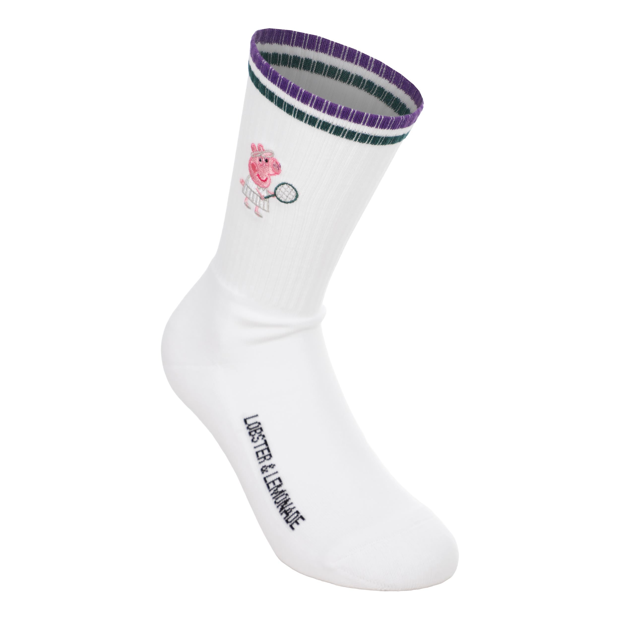 Lobster & Lemonade Peppa Pig Tennis – ’90 Sport Sportsocken Unisex
