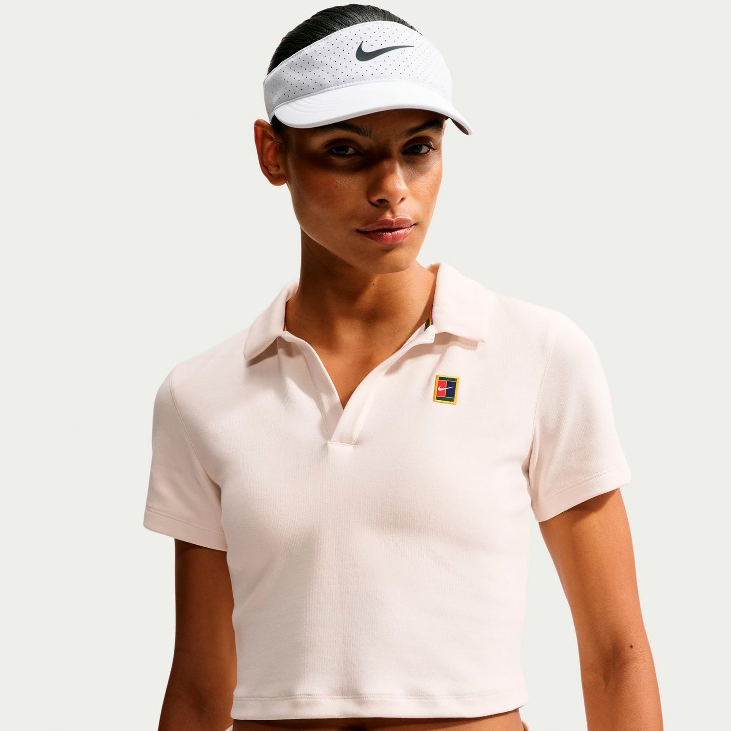 Nike Court Heritage Crop Polo Damen