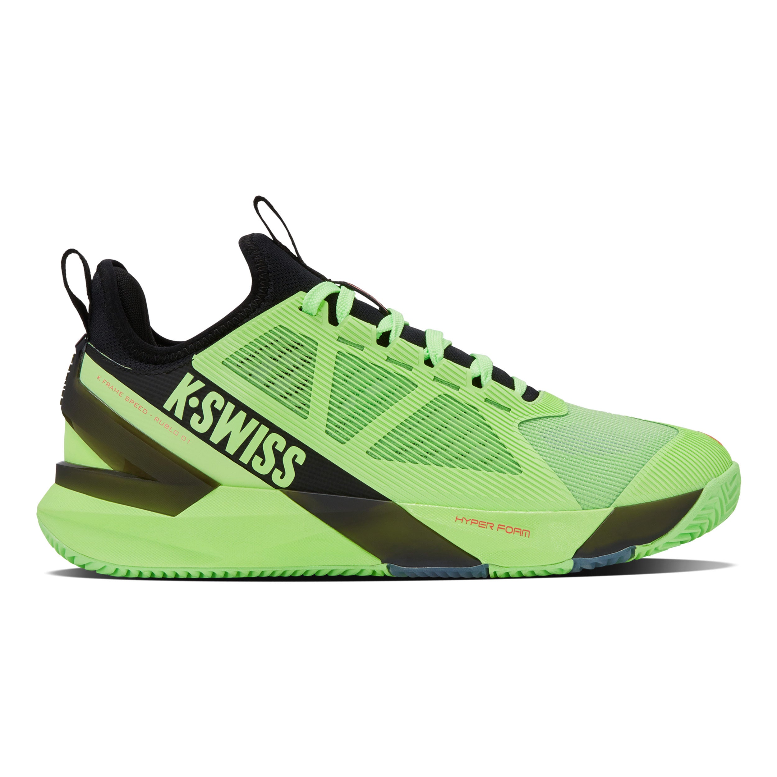 K - Swiss Frame Speed Rublo Sandplatzschuh Herren Neongrün, Schwarz