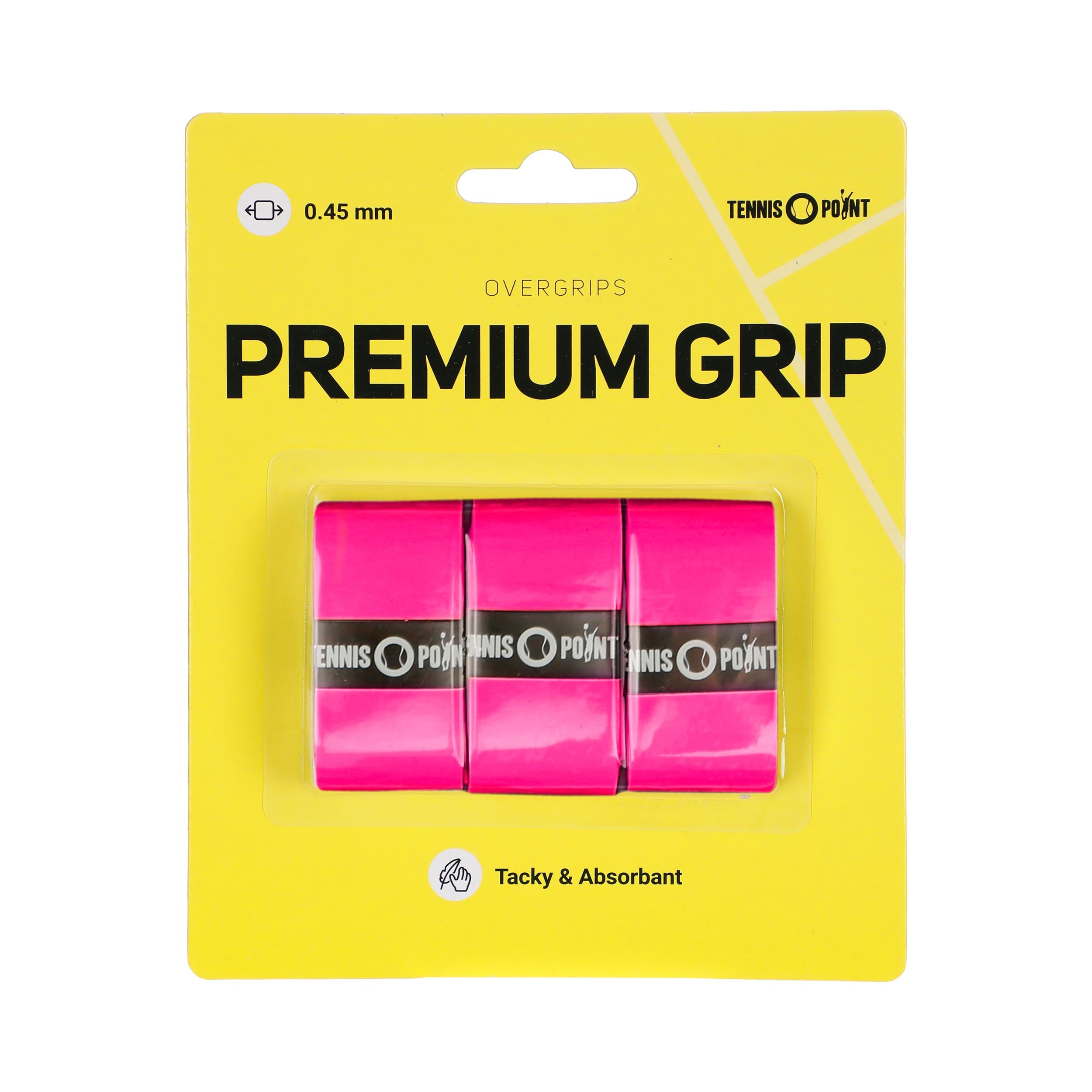 Tennis - Point Premium Grip 3er Pack Pink