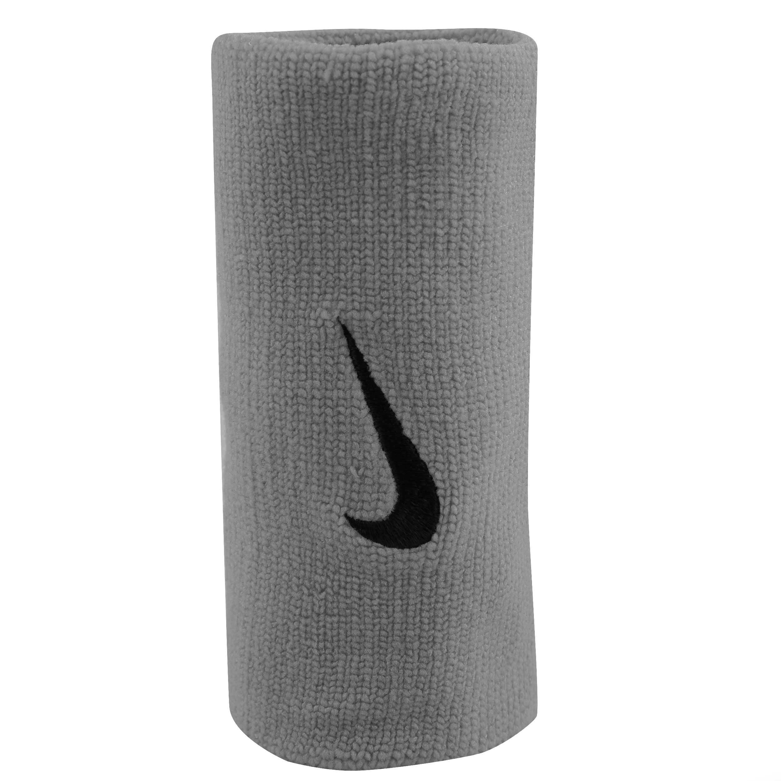 Nike Swoosh Doublewide Schweißband 2er Pack - Hellgrau, Schwarz
