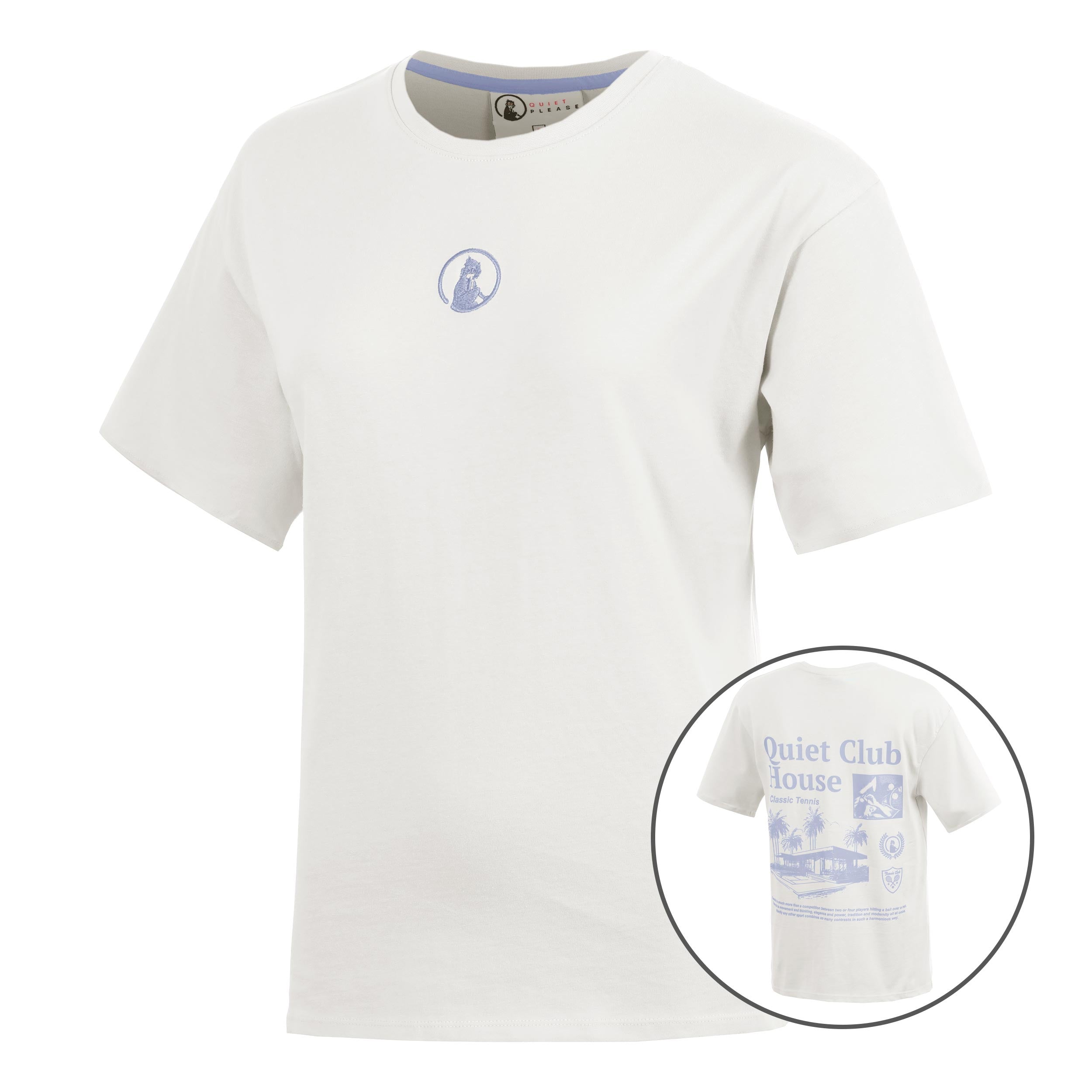 Quiet Please Club House Boyfriend T - Shirt Damen