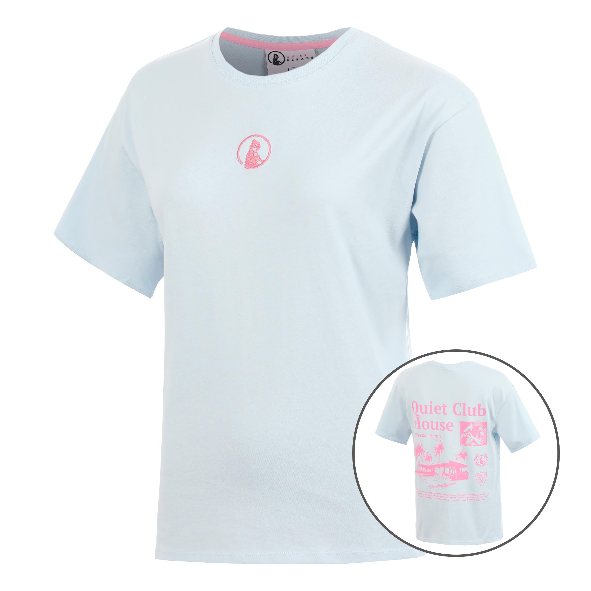 Quiet Please Club House Boyfriend T - Shirt Damen