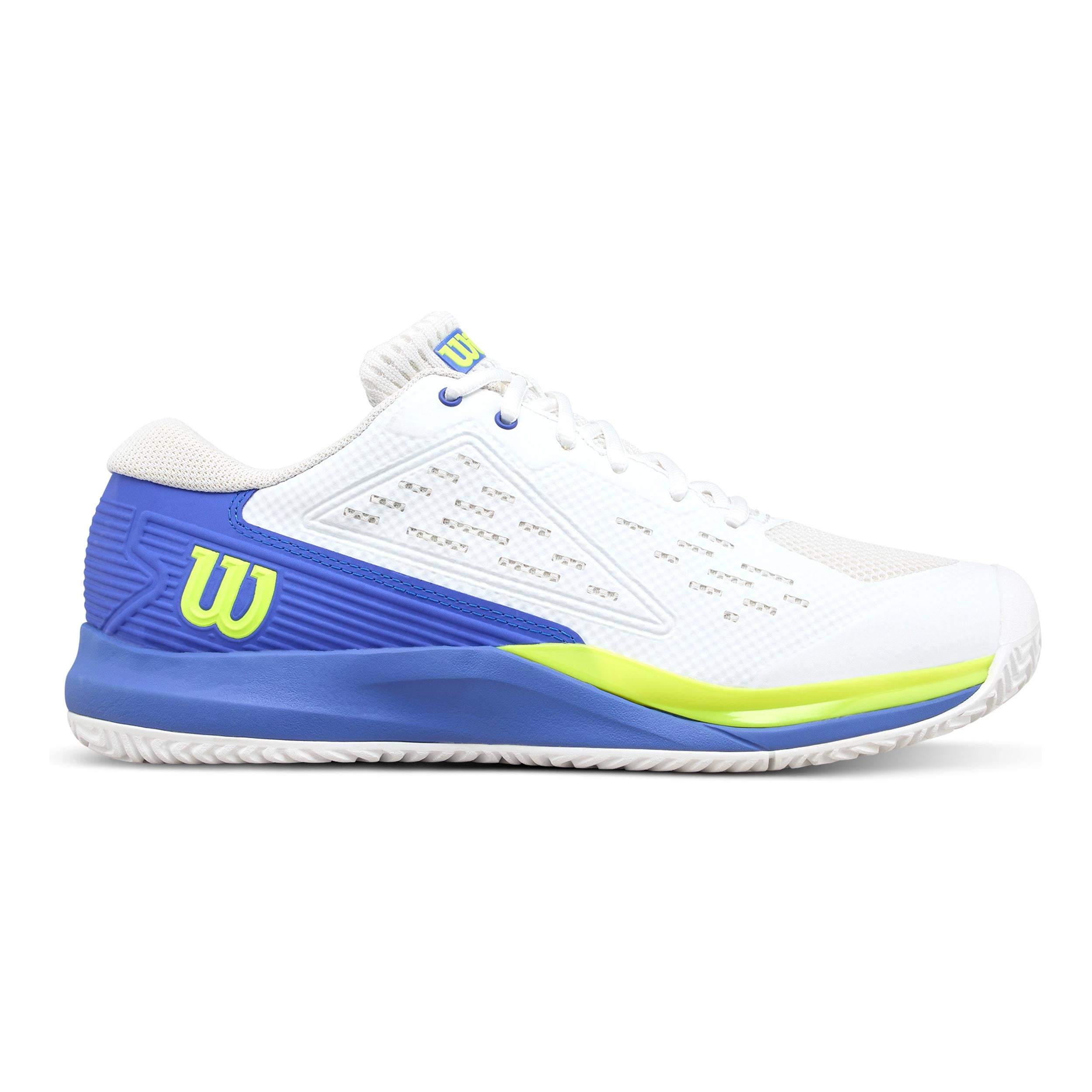 Wilson Rush Pro Ace Allcourtschuh Herren - Weiß, Blau
