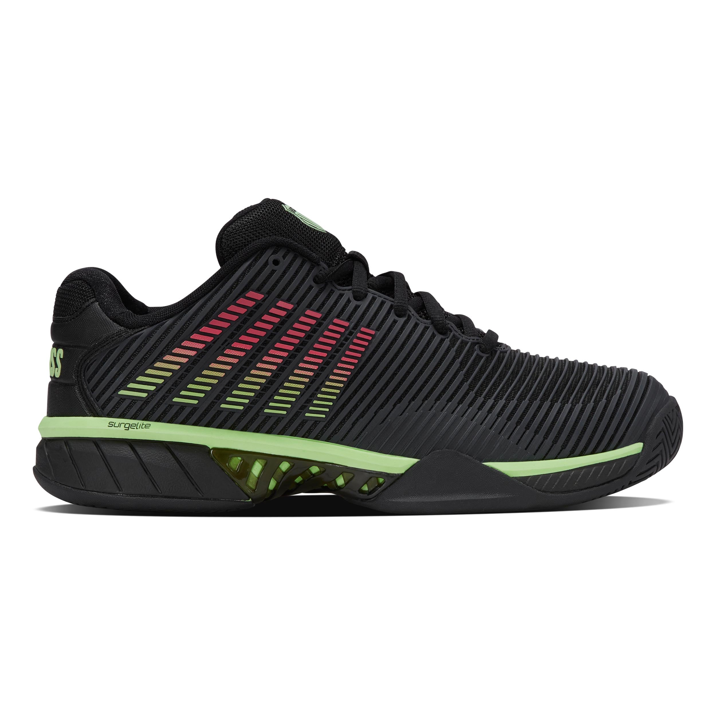 K - Swiss Hypercourt Express 2 Allcourtschuh Herren Schwarz, Neongrün