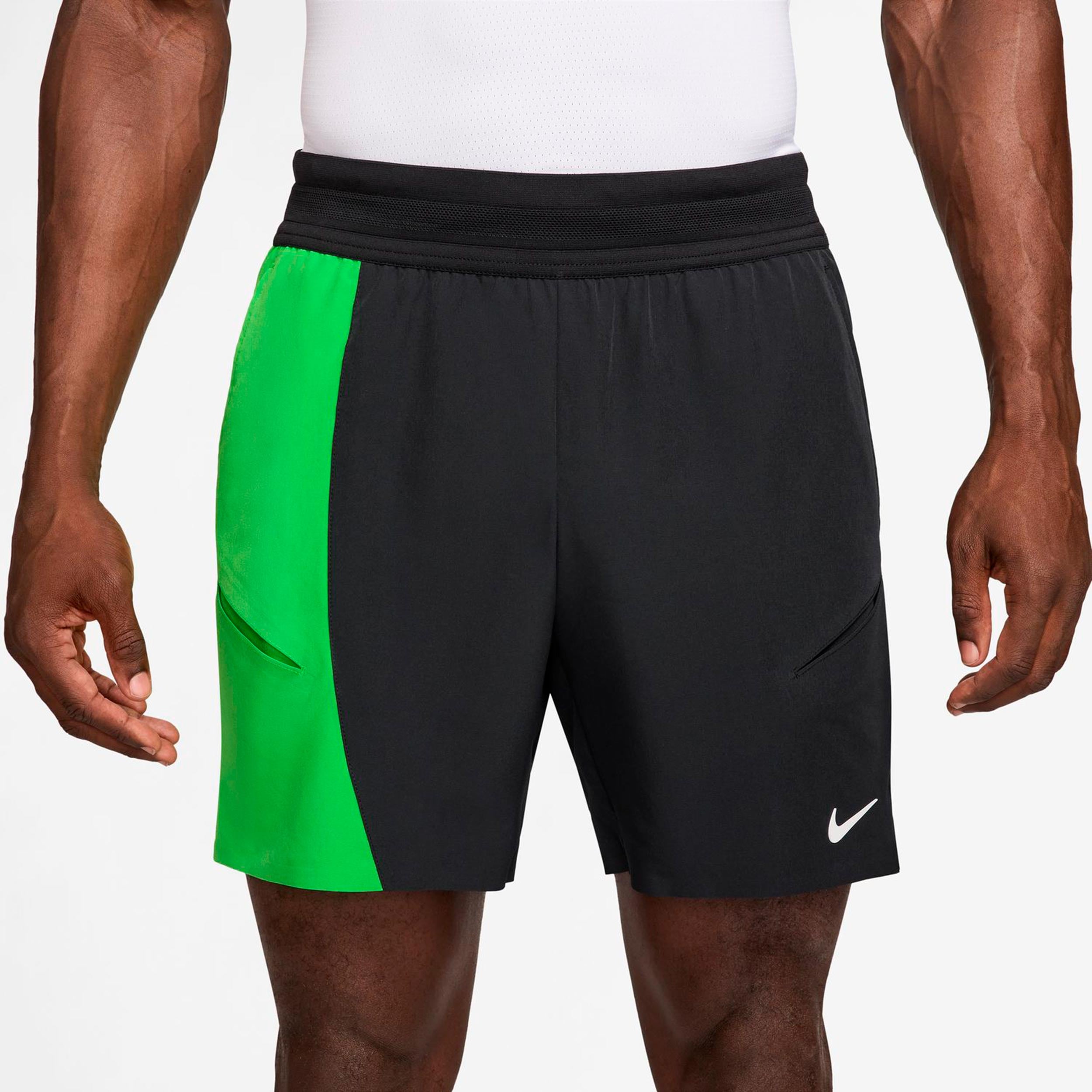 Nike Carlos Alcaraz Court Dri - Fit Slam Shorts Herren Schwarz, Grün