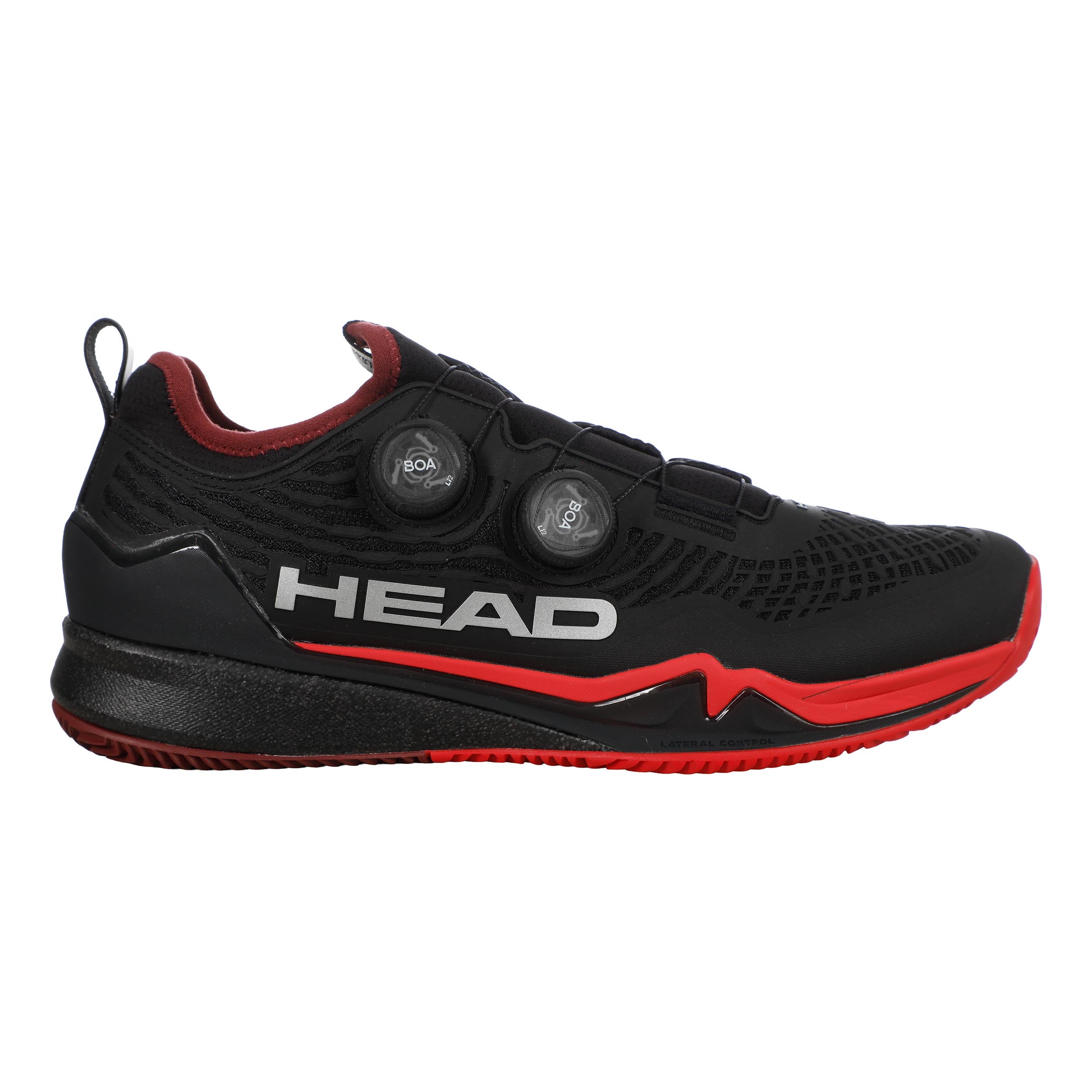 Head Endure Pro Sandplatzschuh Herren - Schwarz, Rot