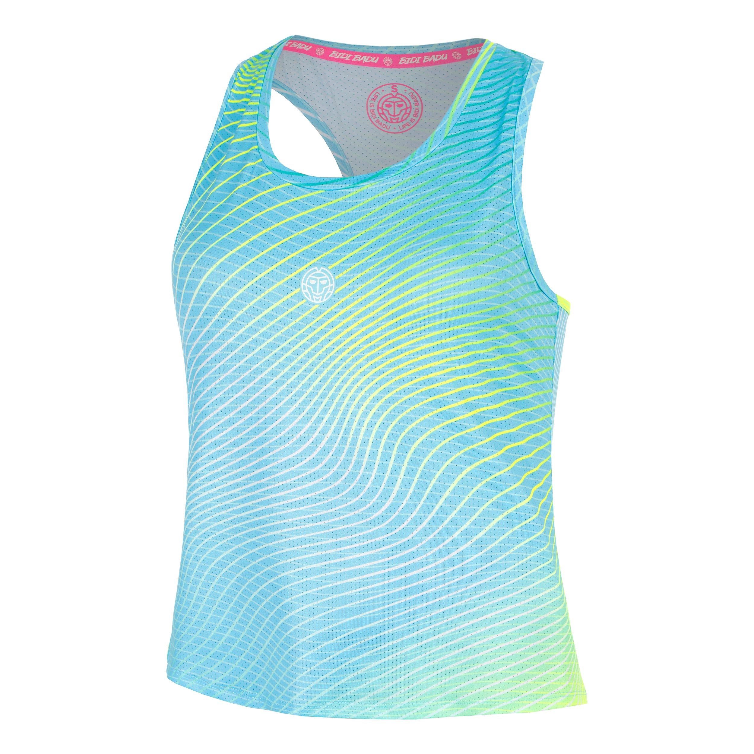 Bidi Badu Out Of Control Racerback Tank - Top Damen Hellblau, Neongelb