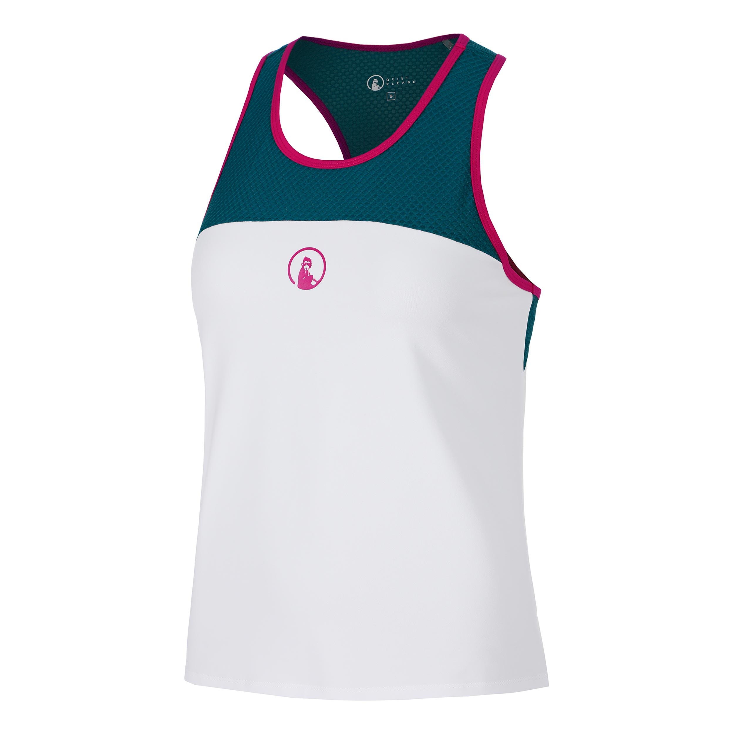 Quiet Please Create Racerback Tank - Top Damen Petrol, Mehrfarbig