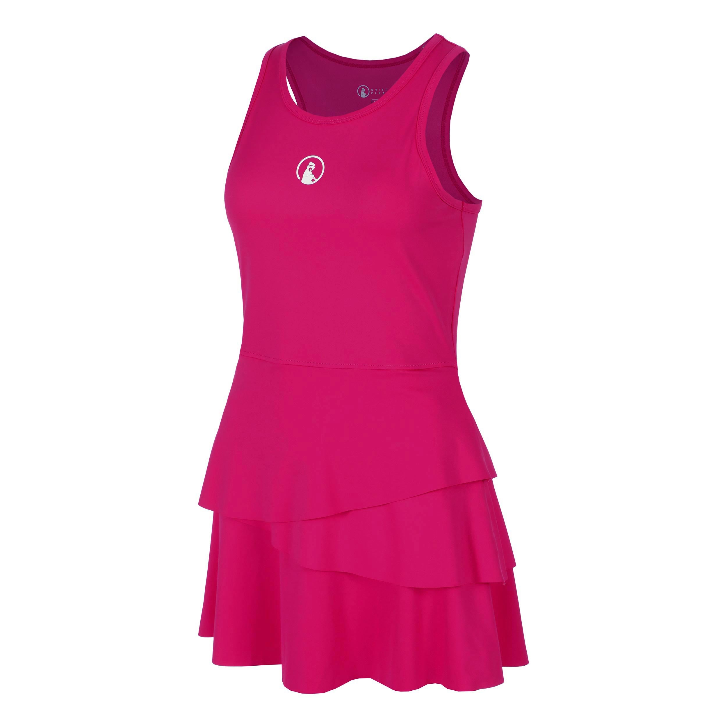 Quiet Please Create Flounce Kleid Damen - Pink, Weiß