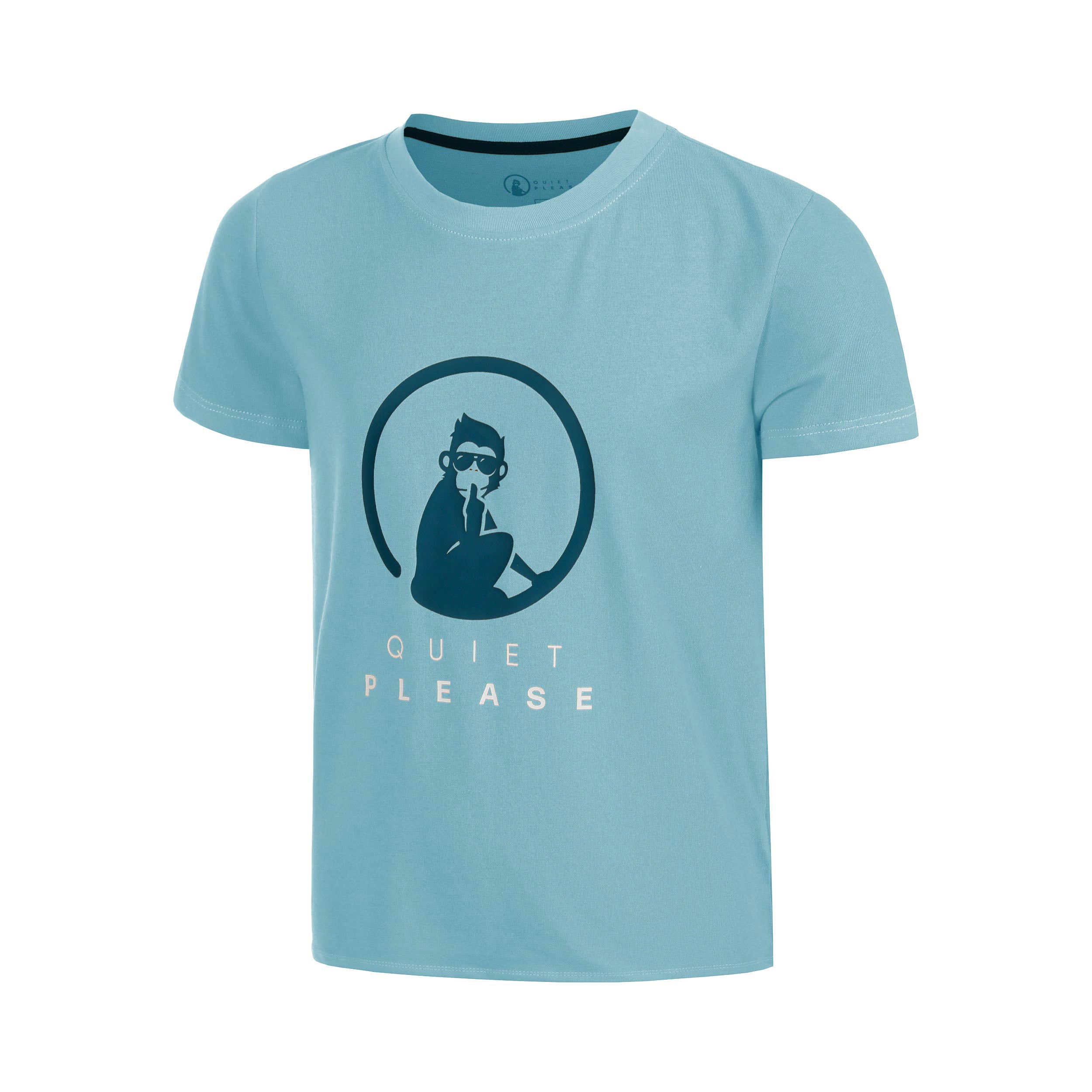 Quiet Please Create Trainings T - Shirt Jungen Hellblau, Mehrfarbig