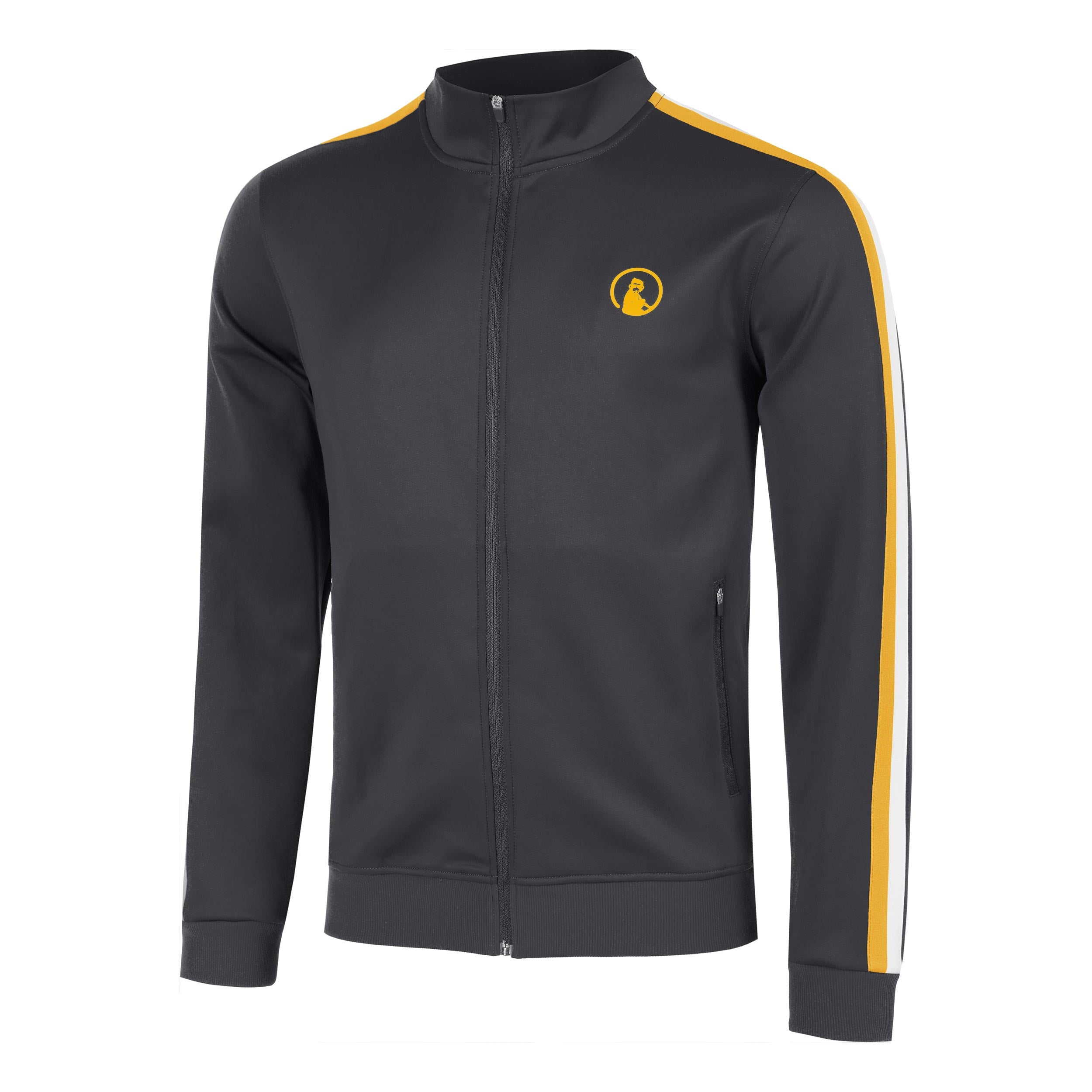 Quiet Please Endlessly Stripes Trainingsjacke Herren - Anthrazit, Orange