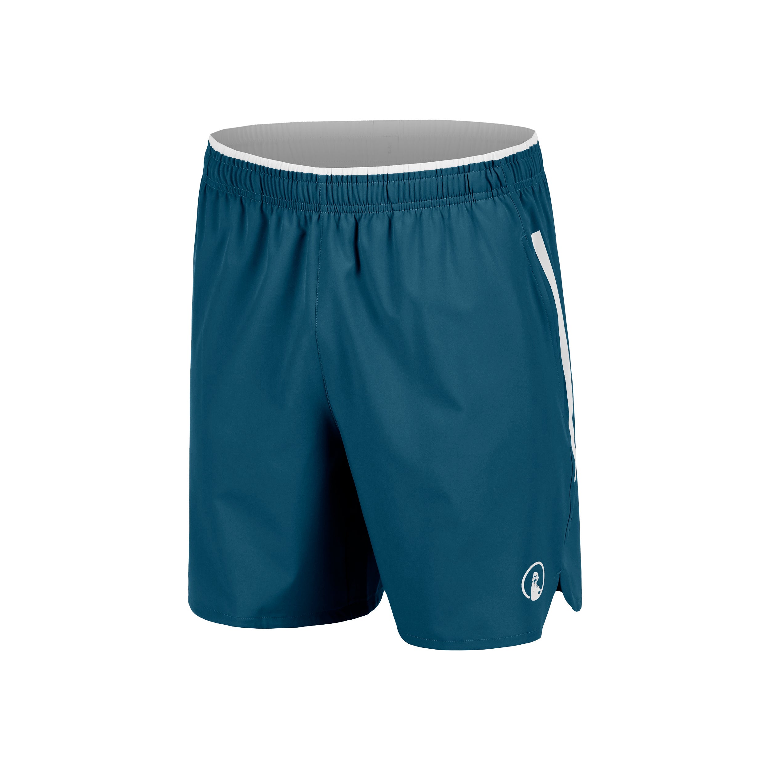Quiet Please Create Drop 7in Shorts Herren - Petrol, Weiß