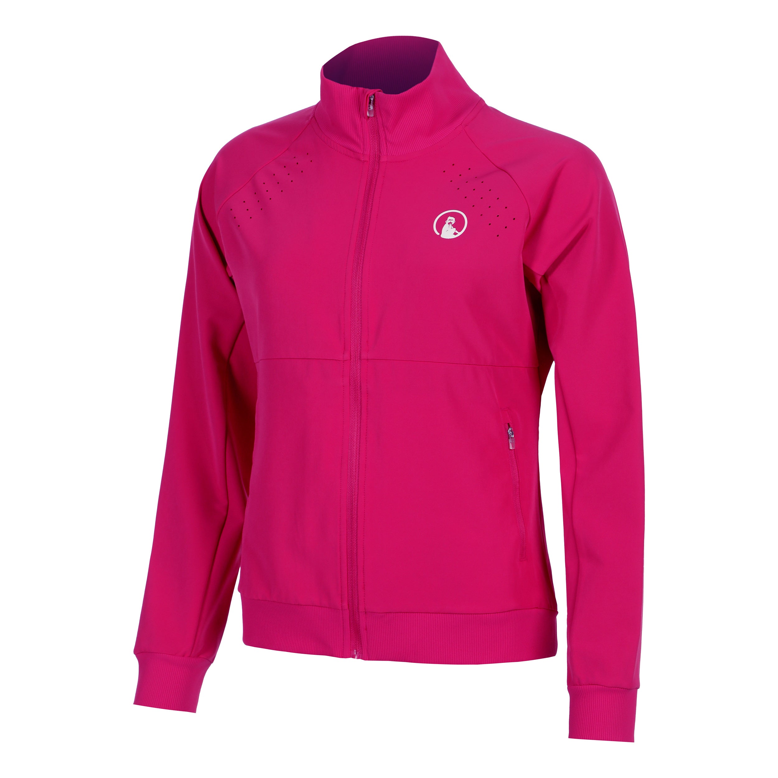 Quiet Please Create Return Trainingsjacke Damen - Pink, Weiß