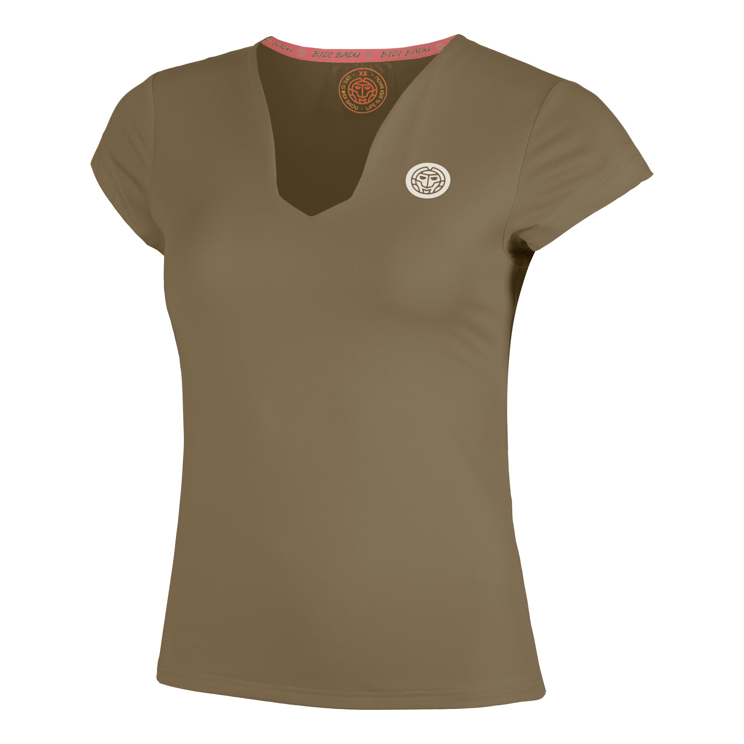 Bidi Badu Spectrum V - Neck T Shirt Damen Braun