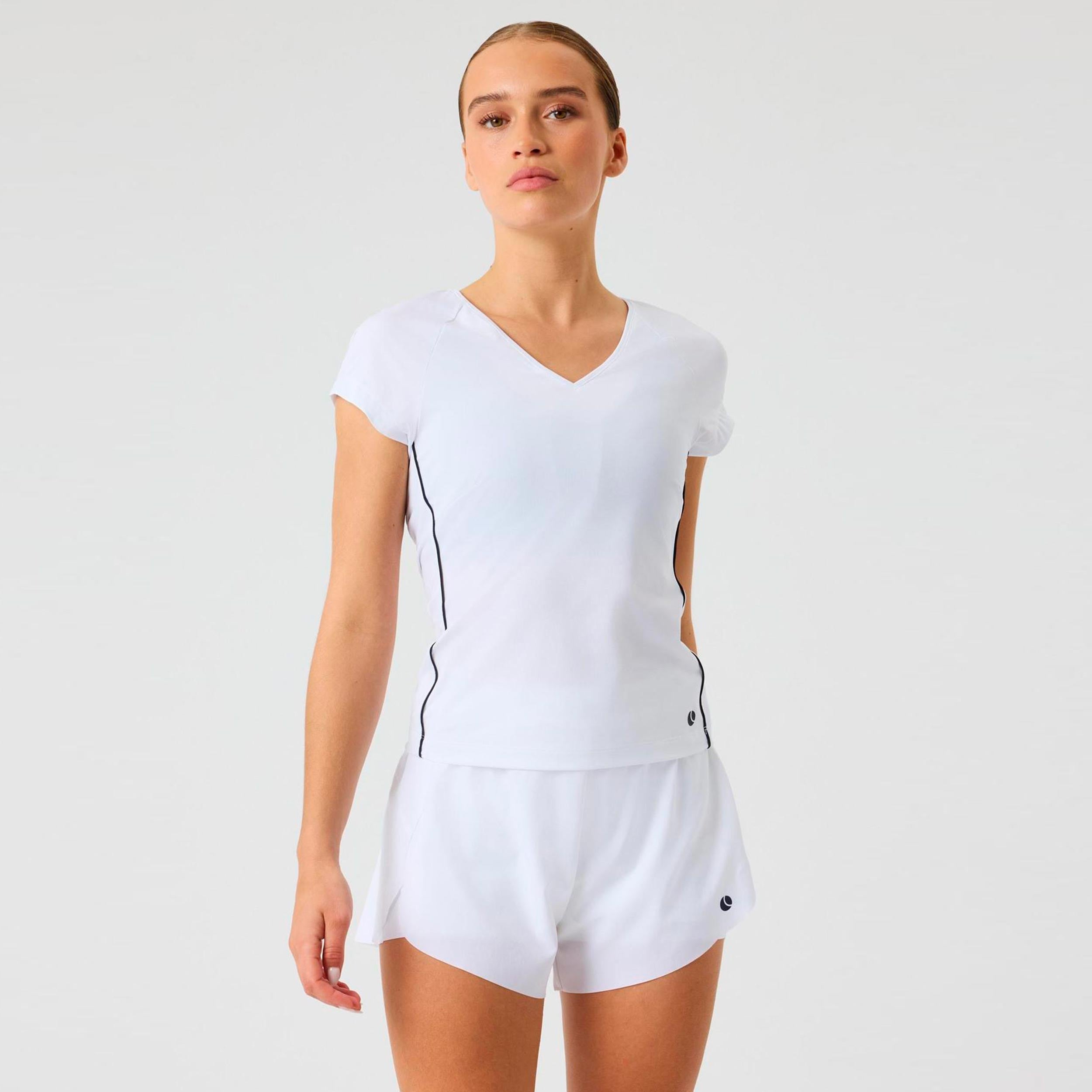 Björn Borg Ace V Neck T - Shirt Damen