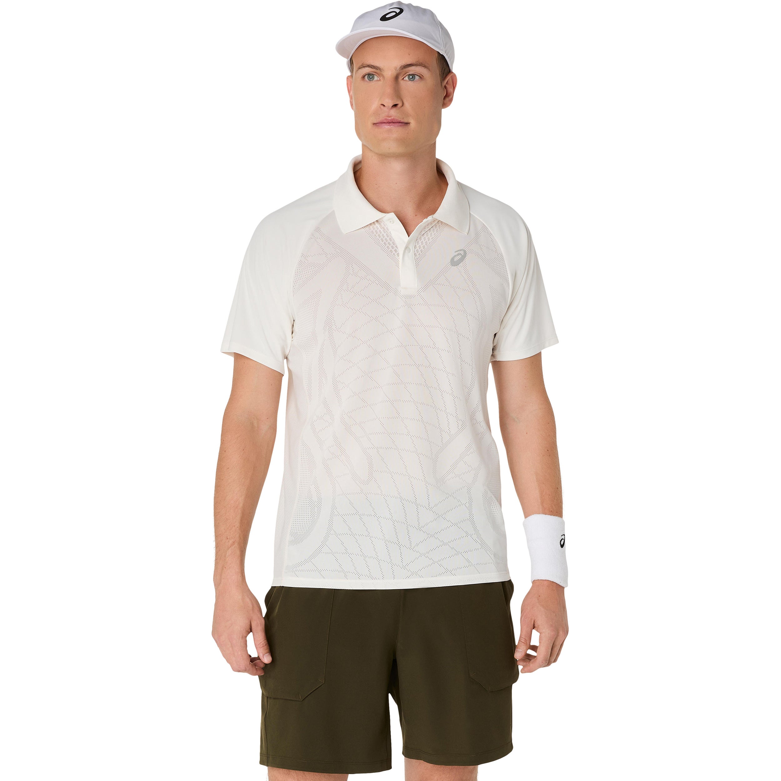 Asics Match Actibreeze Polo Herren - Creme