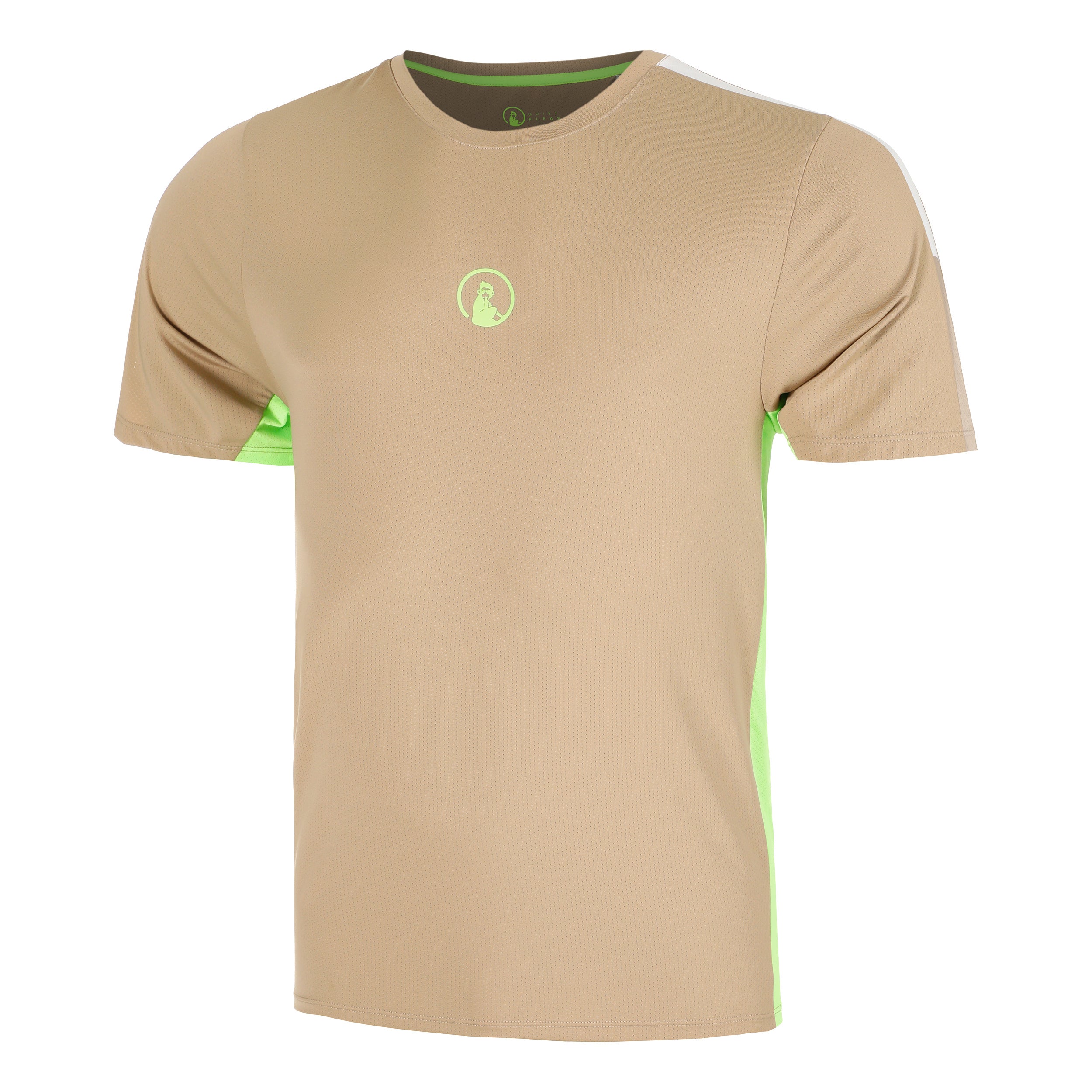 Quiet Please Wild Receiver Verti T - Shirt Herren Beige, Mehrfarbig