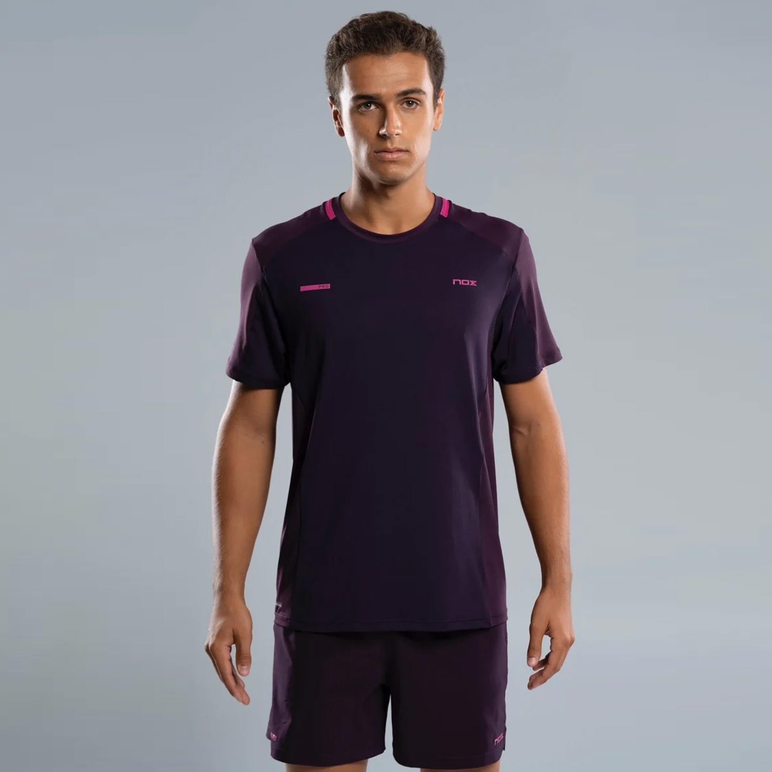 Nox Pro T - Shirt Herren Schwarz, Berry