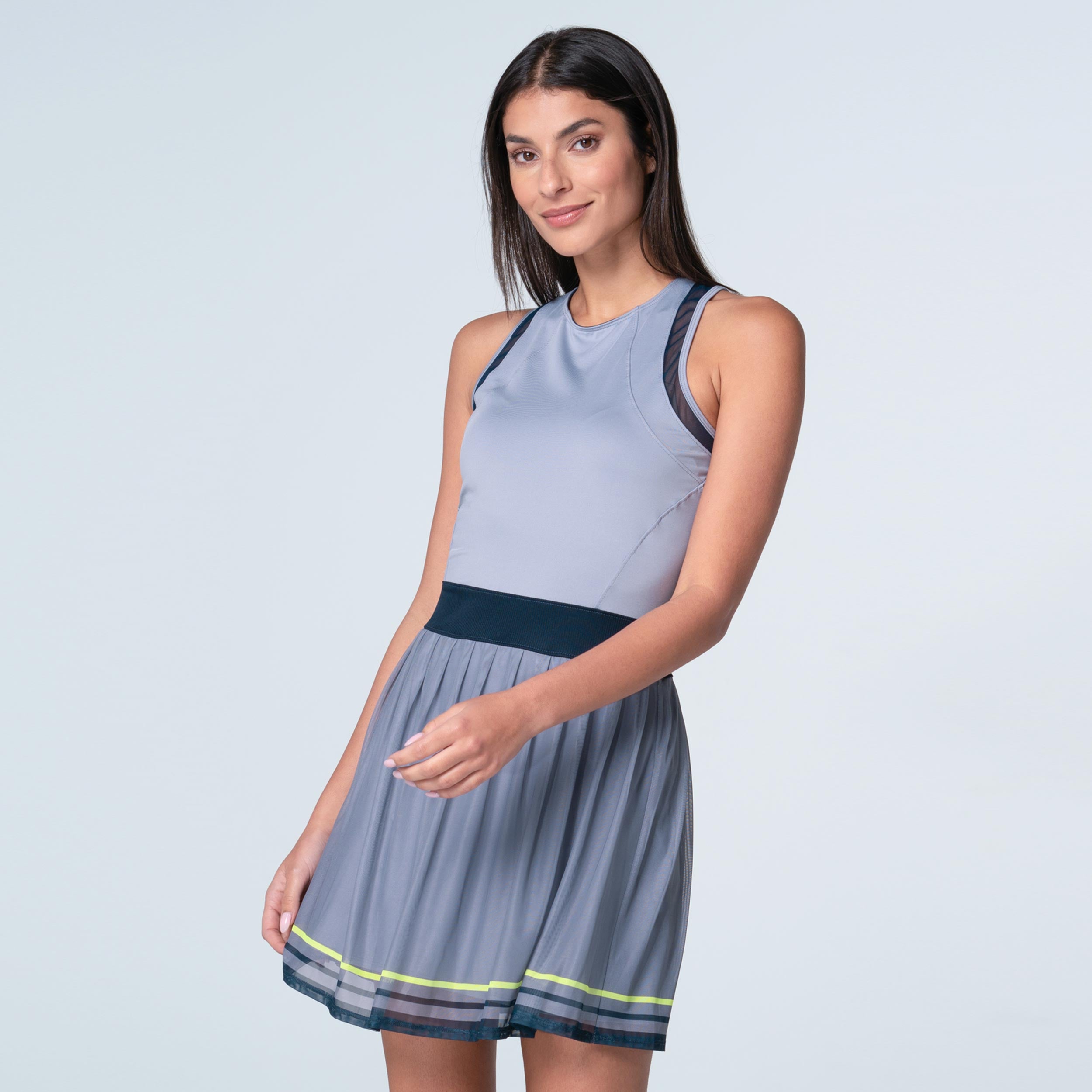 Lucky In Love Kinetic Energy Kleid Damen - Flieder, Dunkelblau