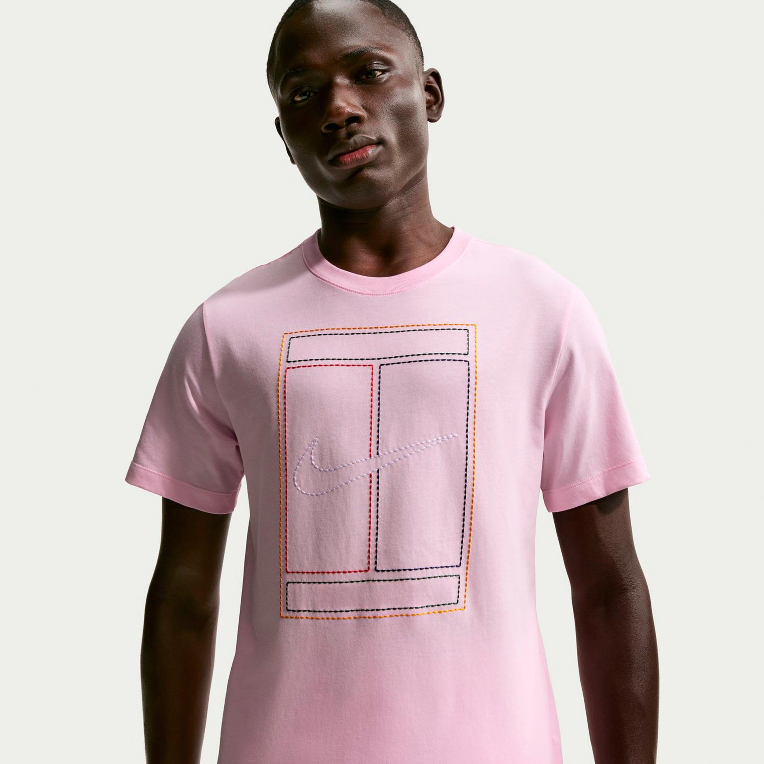 Nike Court Heritage T - Shirt Herren Rosa