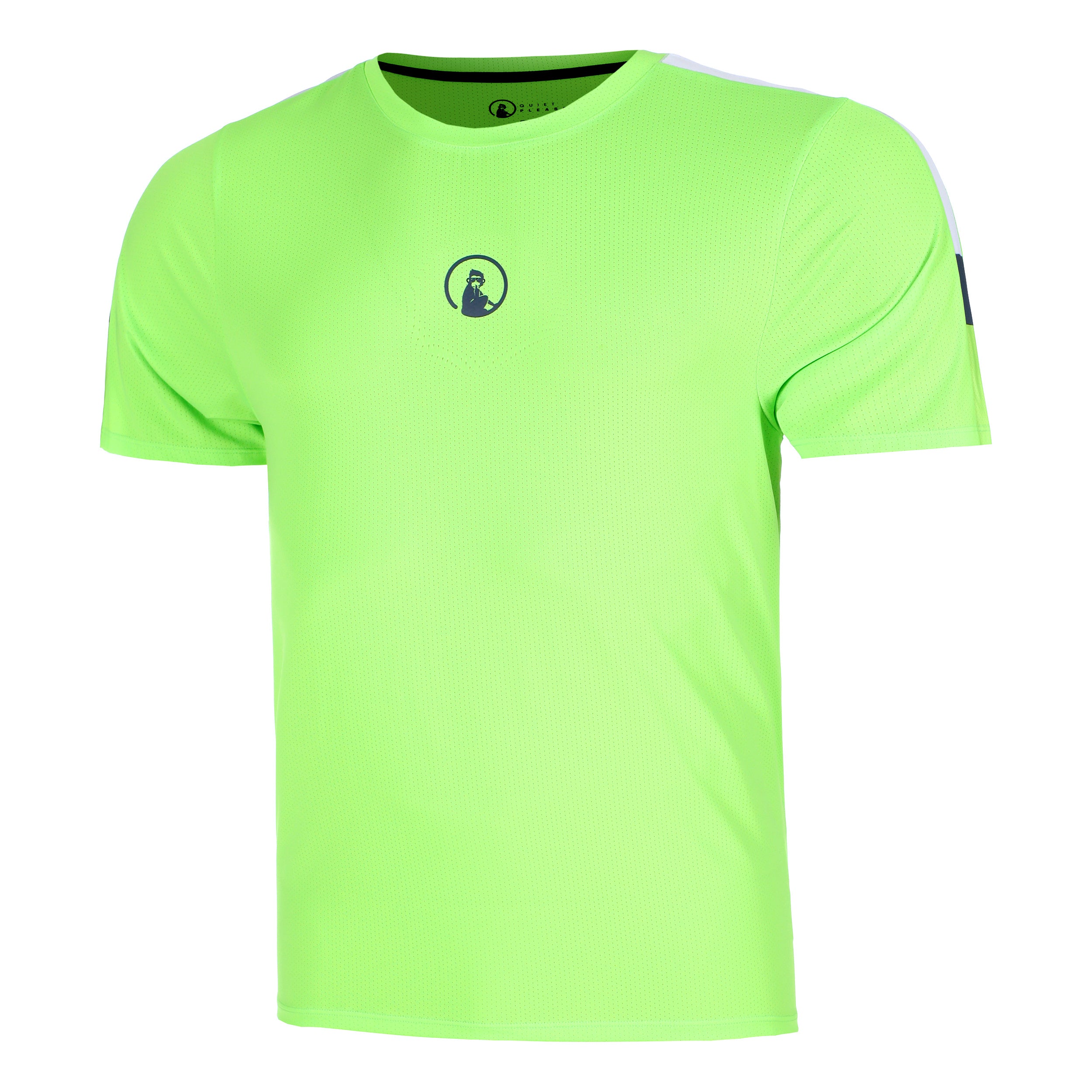 Quiet Please Wild Receiver Hori T - Shirt Herren Neongrün, Mehrfarbig