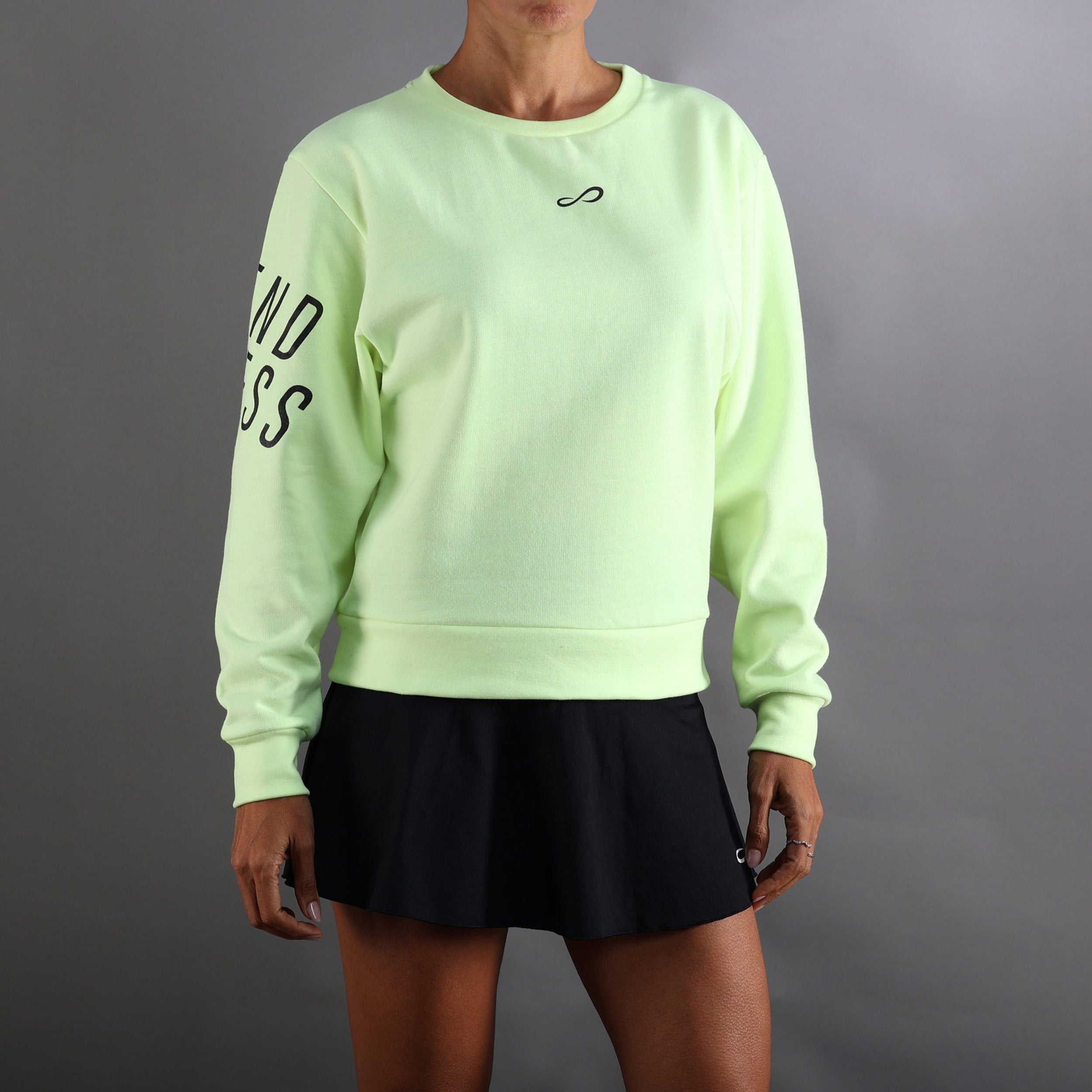 Endless Swell Sweatshirt Damen - Neongelb, Dunkelblau