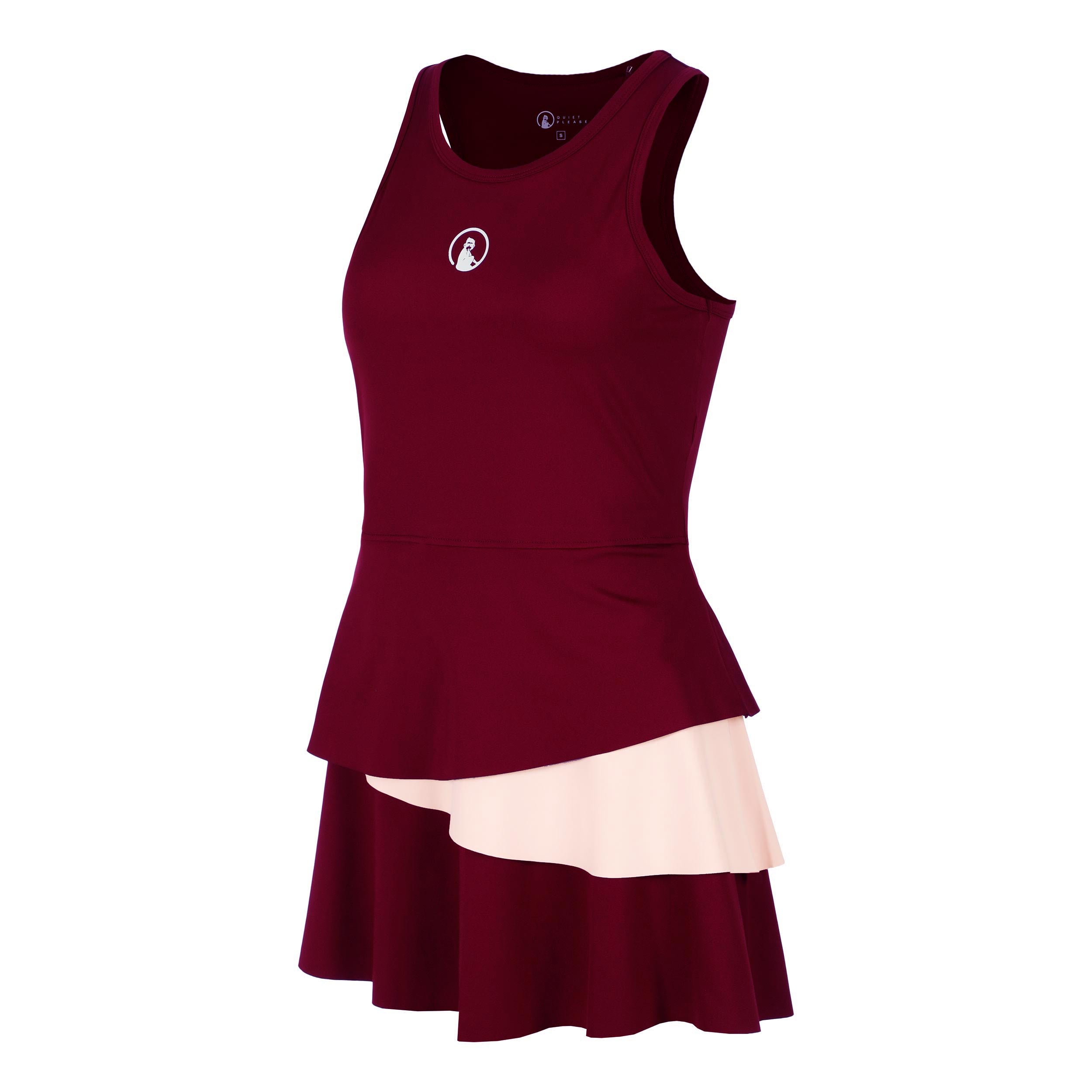 Quiet Please Endlessly Flounce Kleid Damen - Weinrot, Rosa
