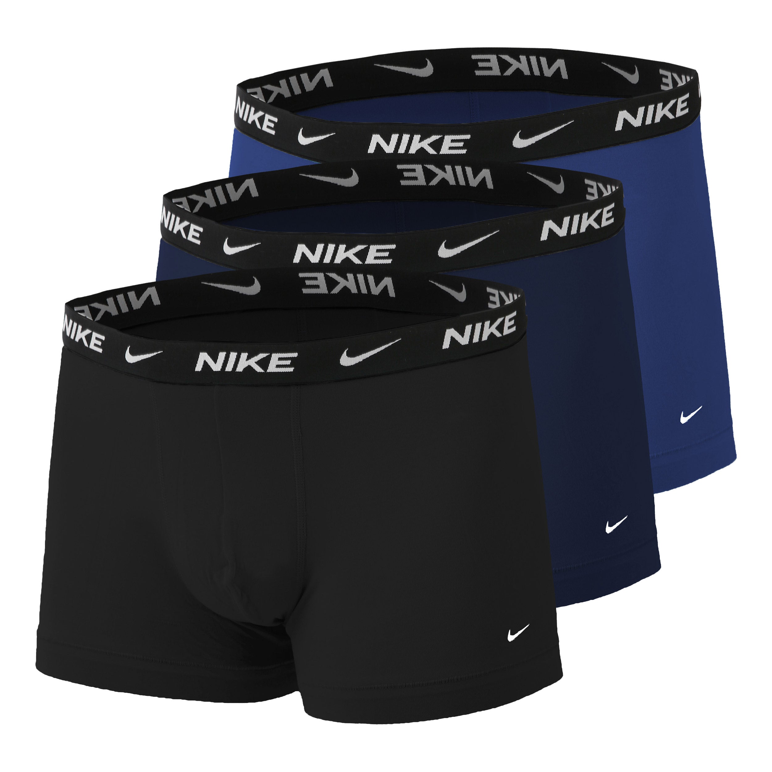 Nike Everyday Cotton Strech Trunk Boxer Short 3er Pack Herren - Dunkelblau, Blau
