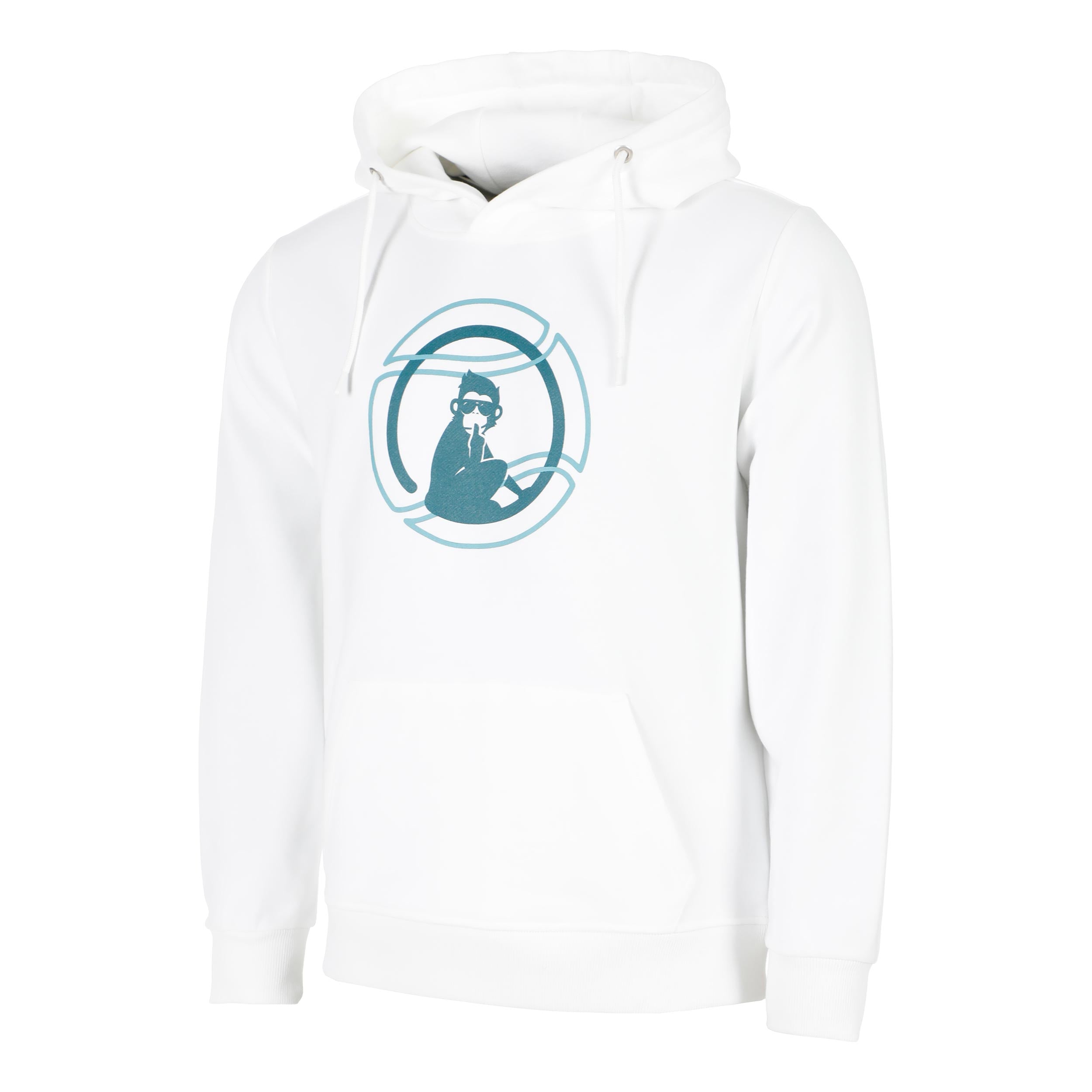 Quiet Please Create Bracket Hoody Herren - Weiß, Mehrfarbig