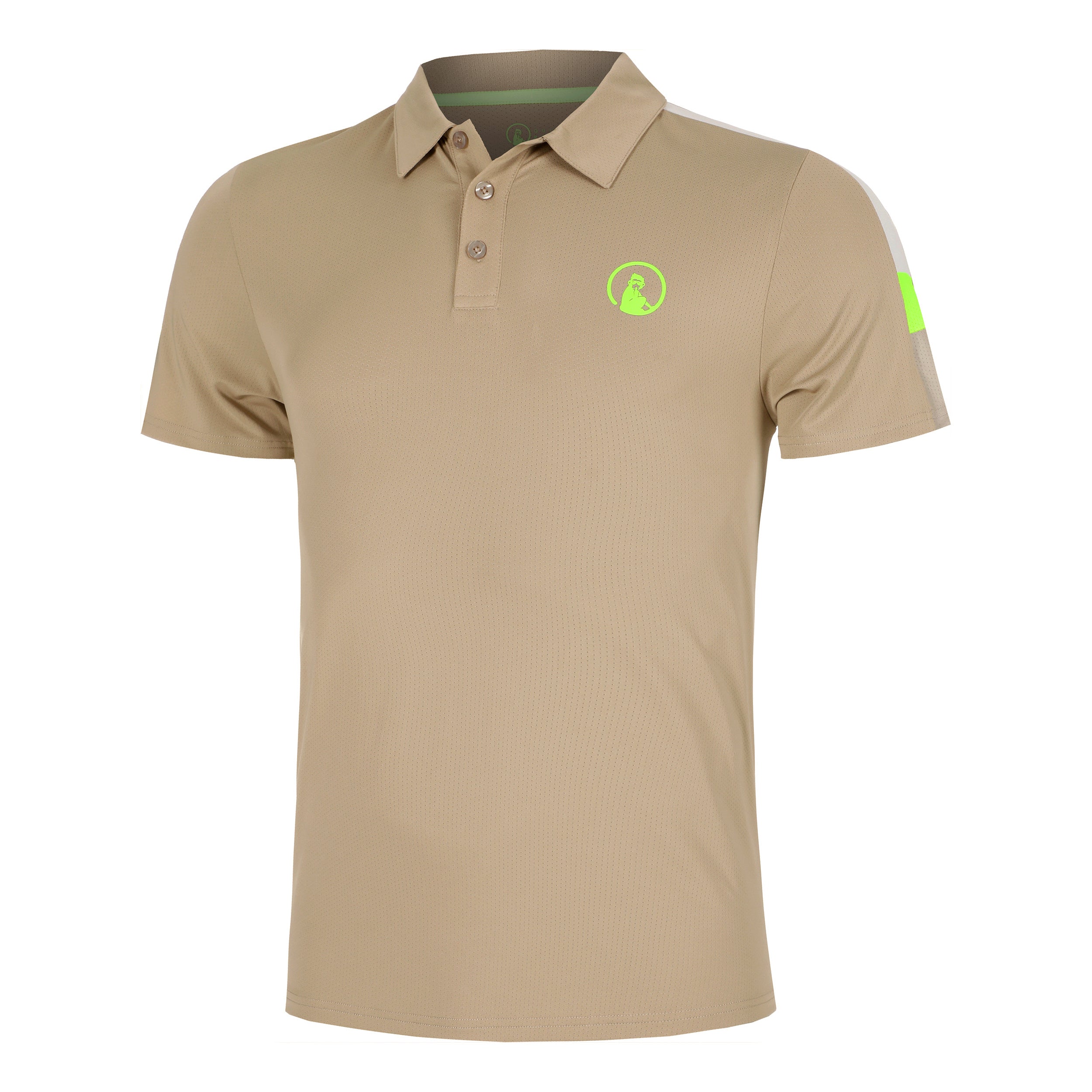 Quiet Please Wild Tournament Hori Polo Herren - Beige, Mehrfarbig