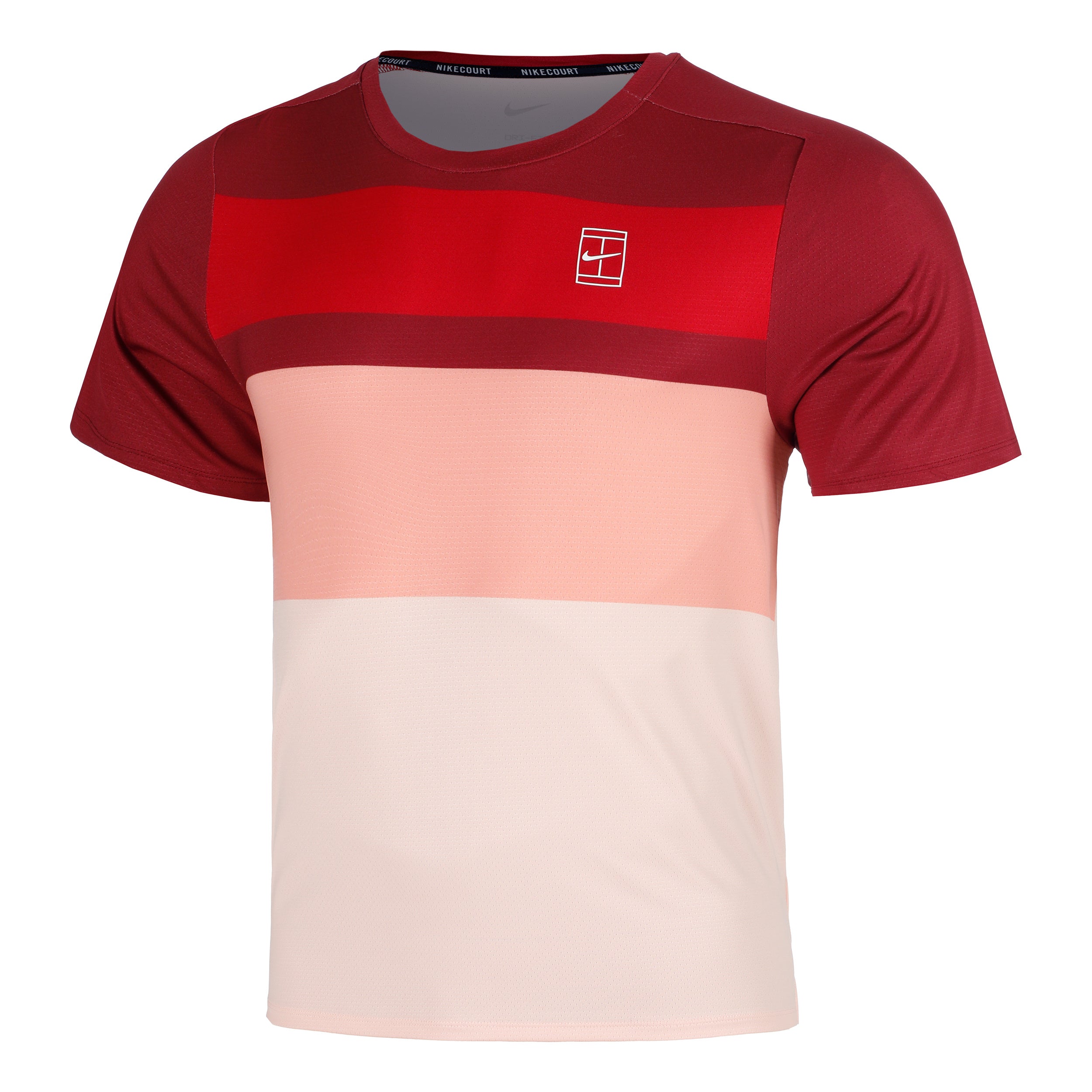 Nike Court Dri - Fit Advantage T Shirt Herren Rot, Koralle